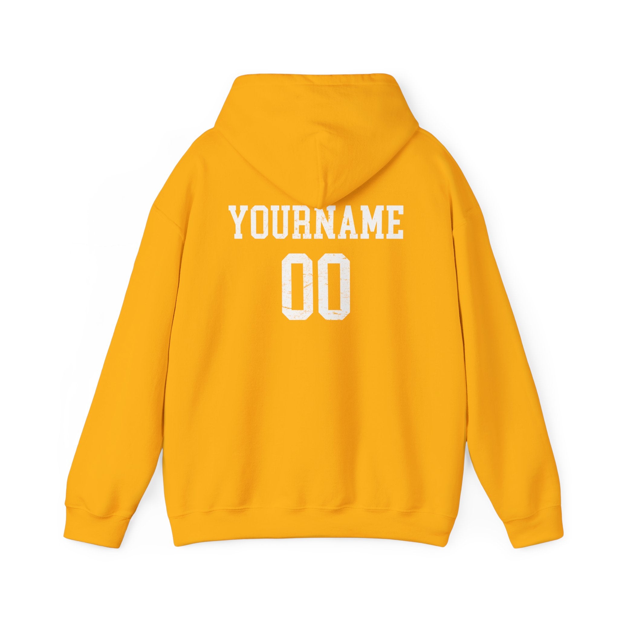 Custom Softball Heart Player Name & Number Hoodie