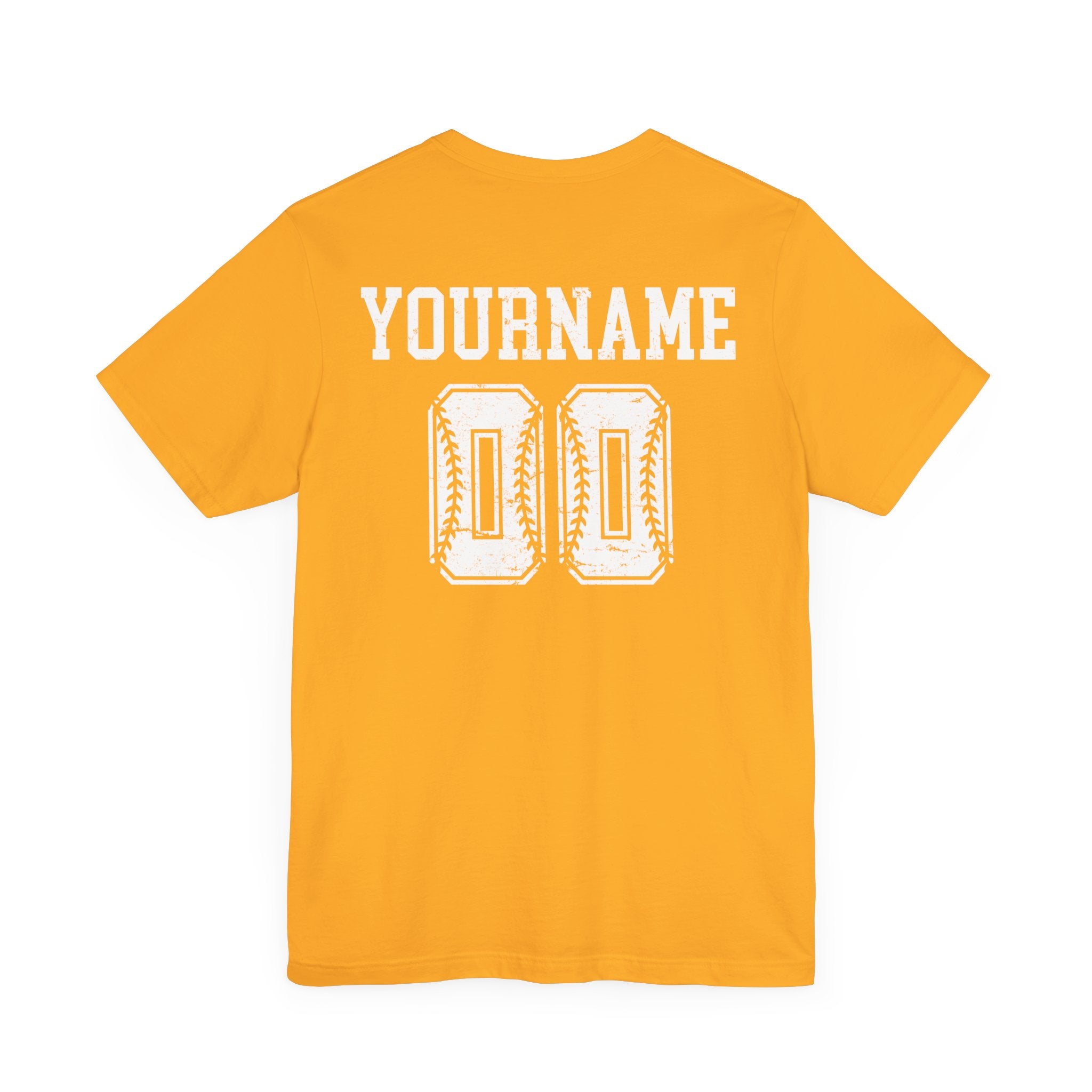 Custom Baseball Team, Name & Number T-Shirt