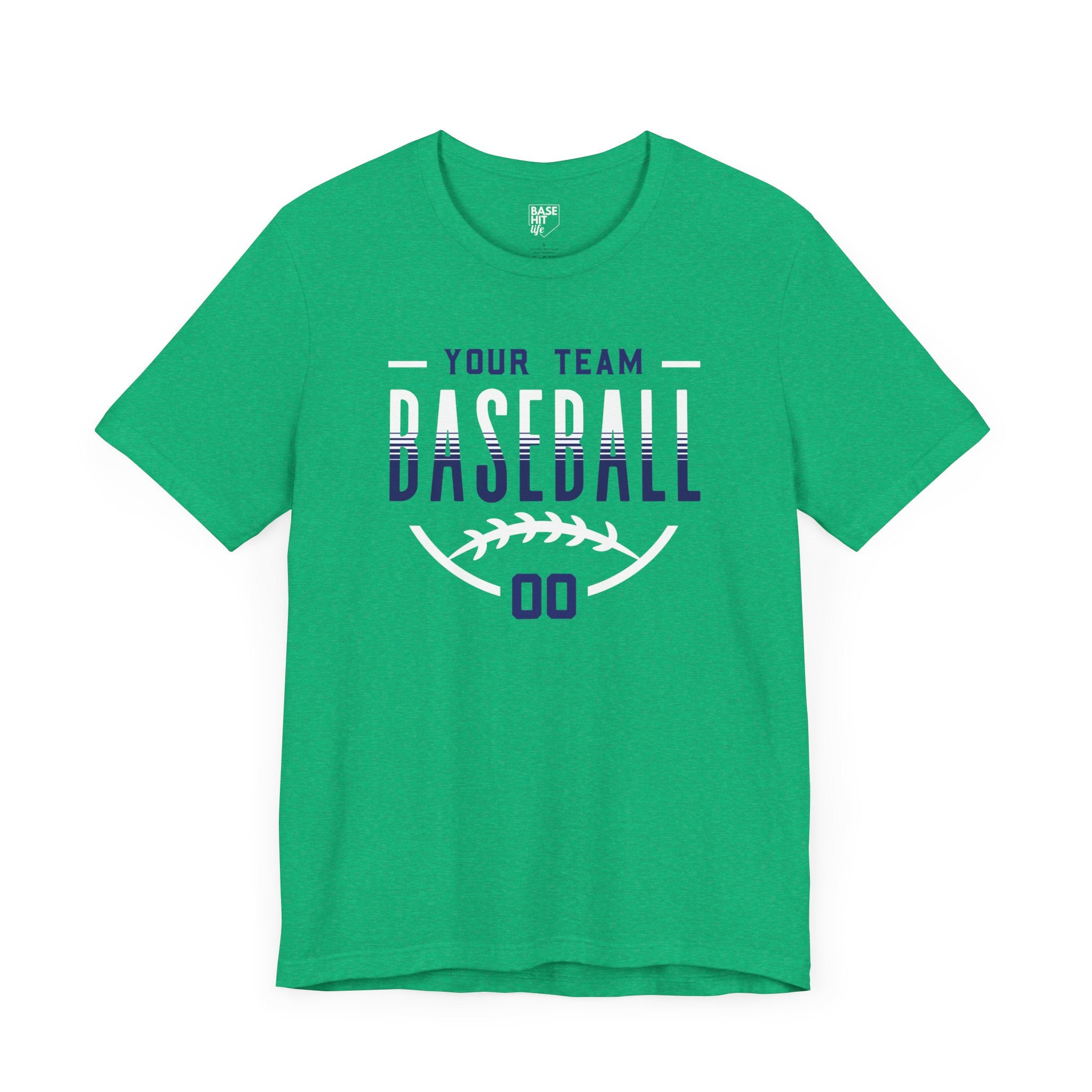 Custom Baseball Team Name & Number T-Shirt