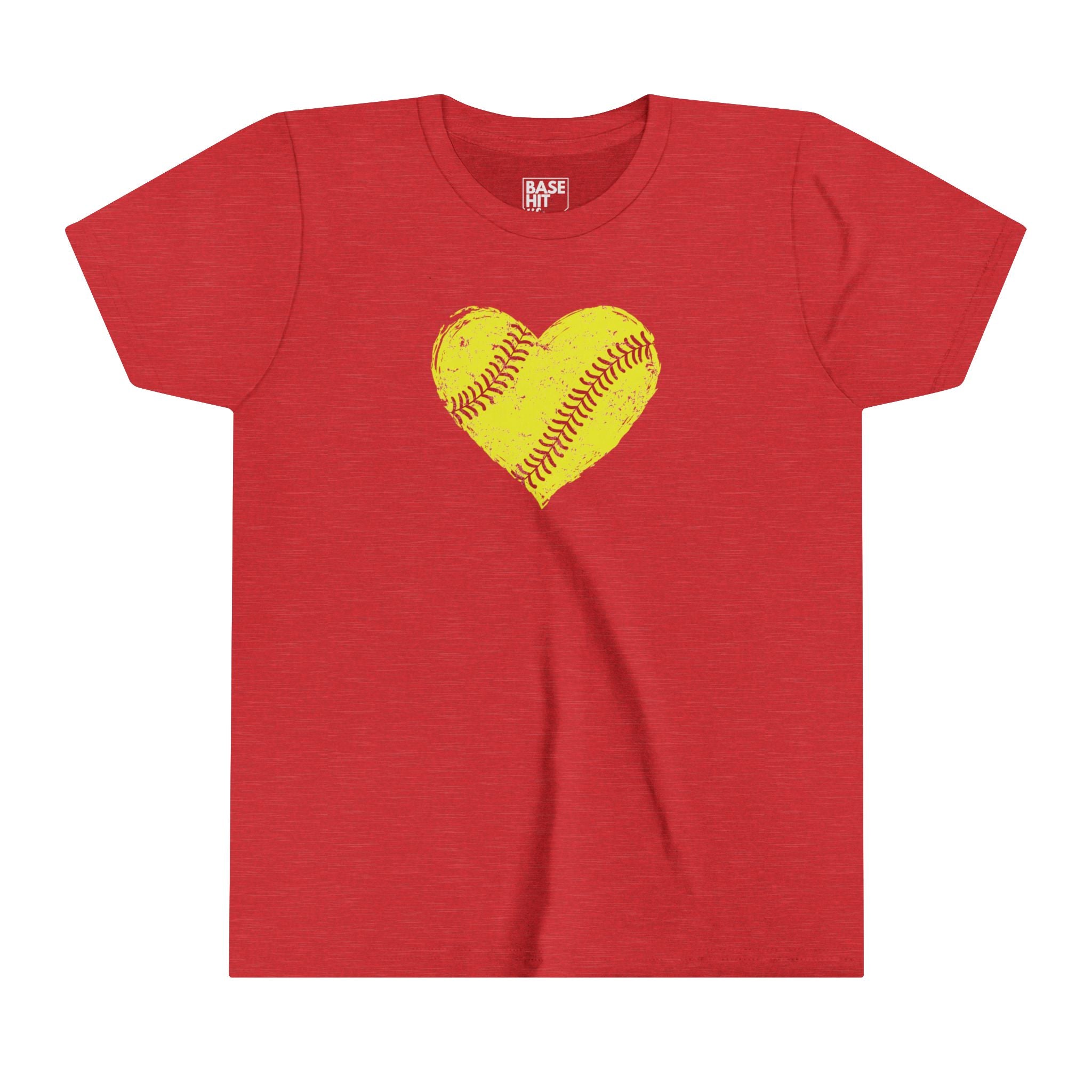 Youth Softball Heart T-Shirt