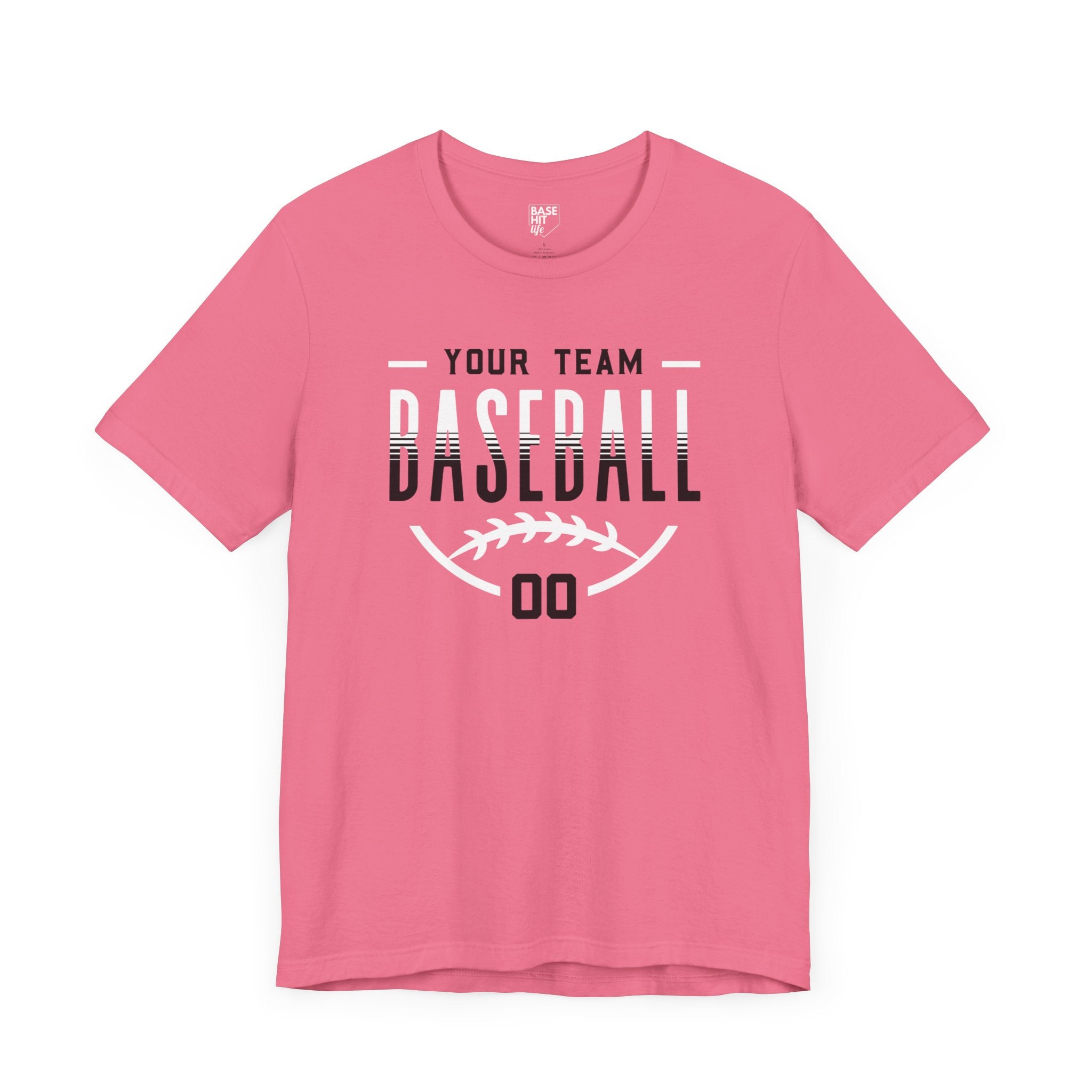 Custom Baseball Team Name & Number T-Shirt