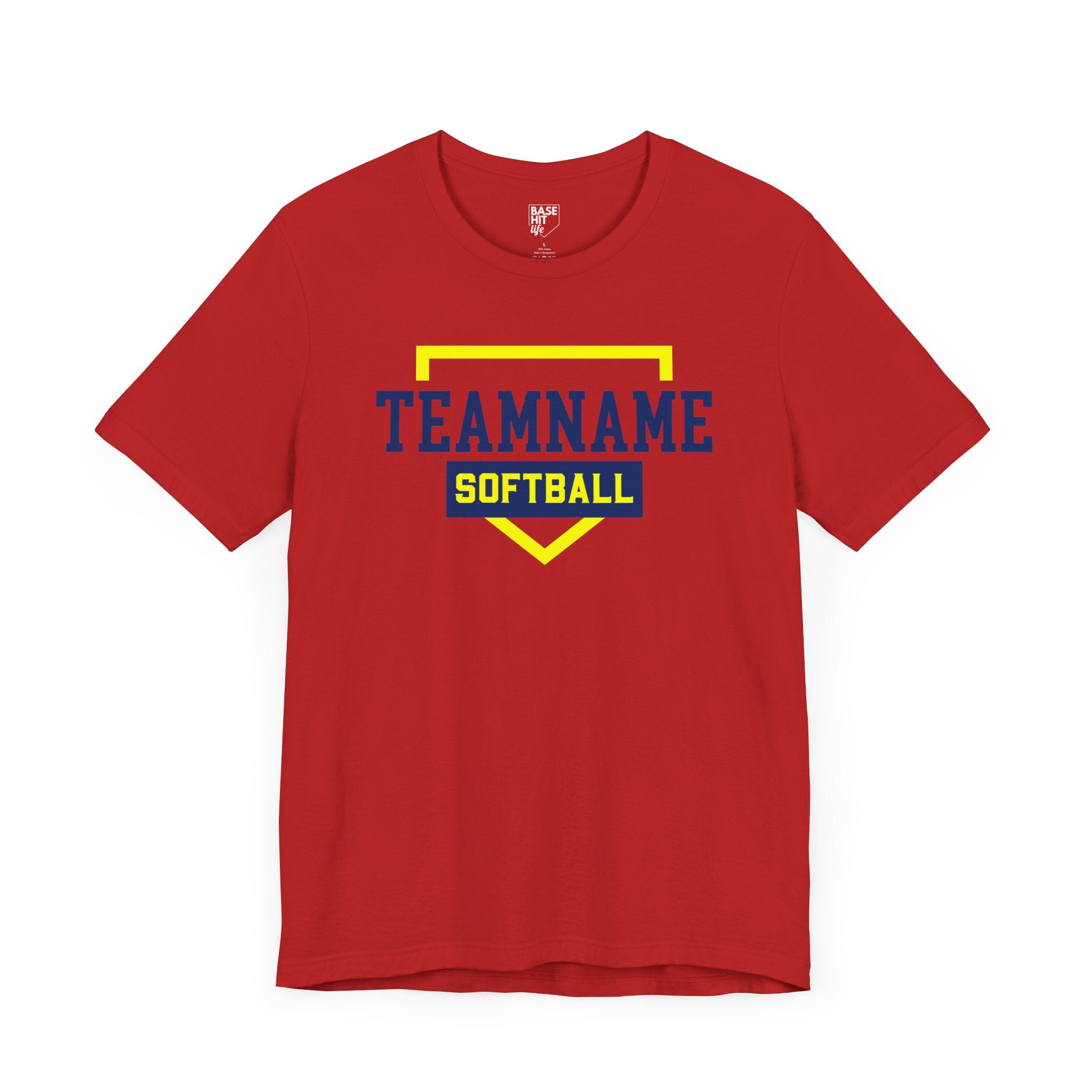Custom Softball Team, Name & Number T-Shirt