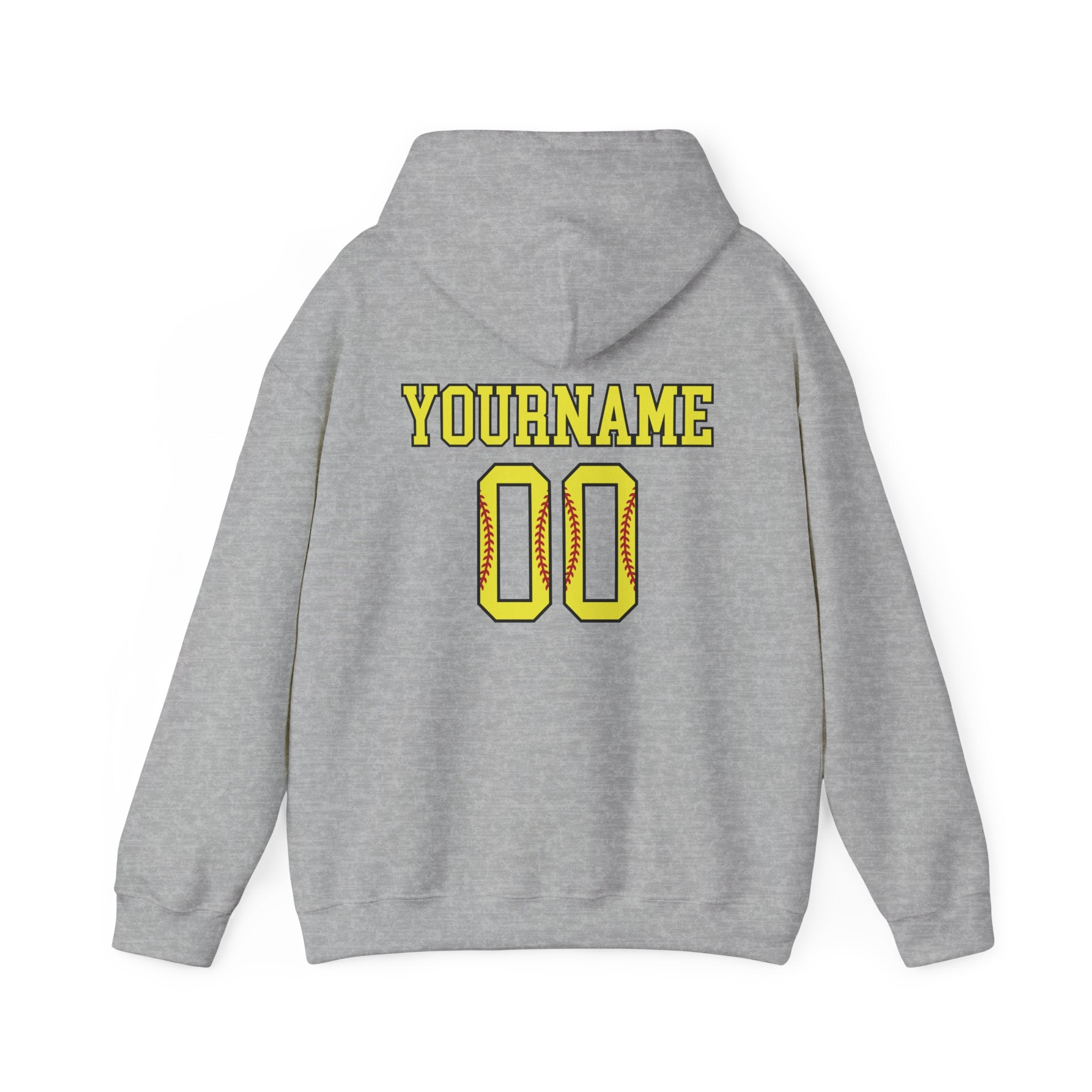 Custom Softball Team, Name & Number Hoodie