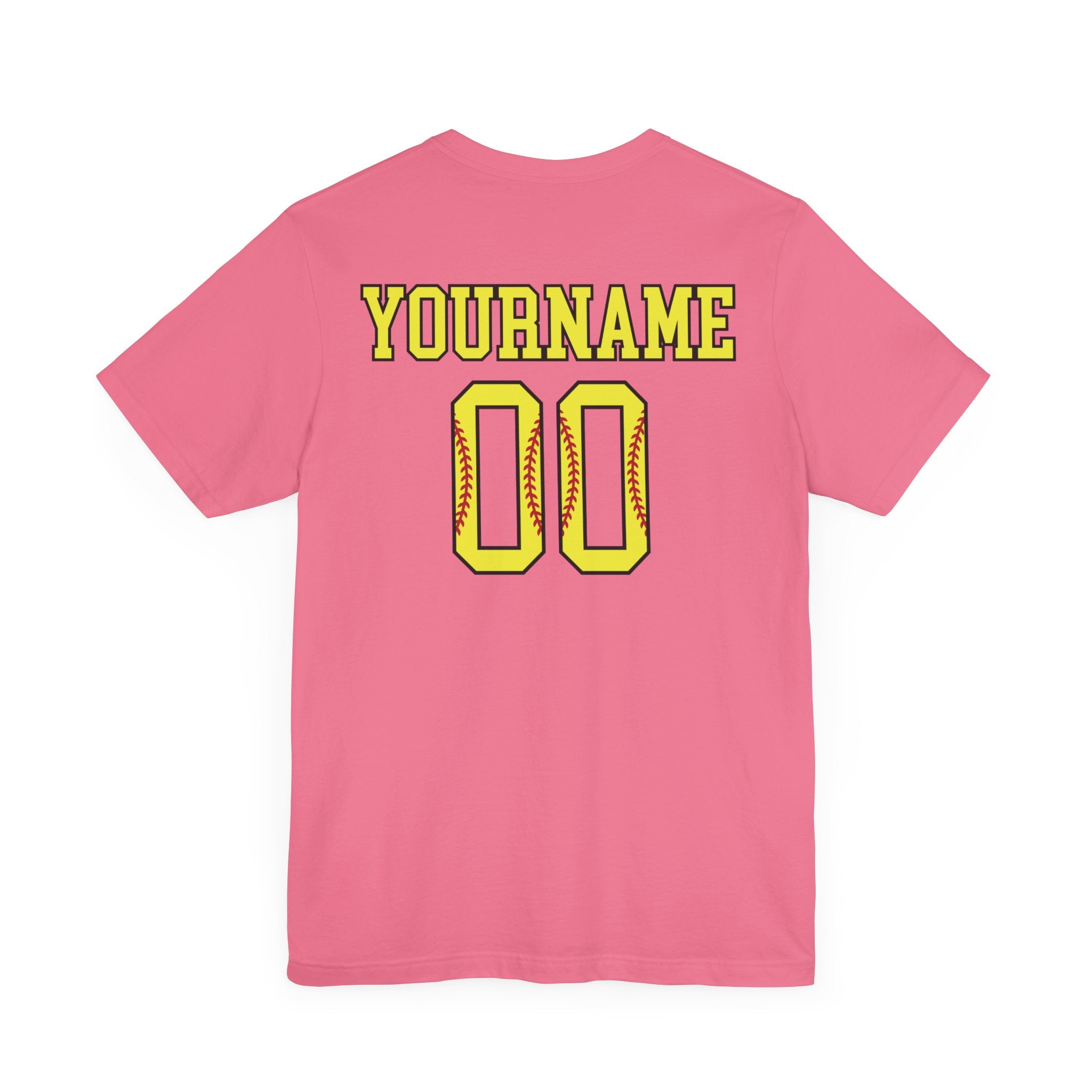Custom Softball Player Name & Number T-Shirt