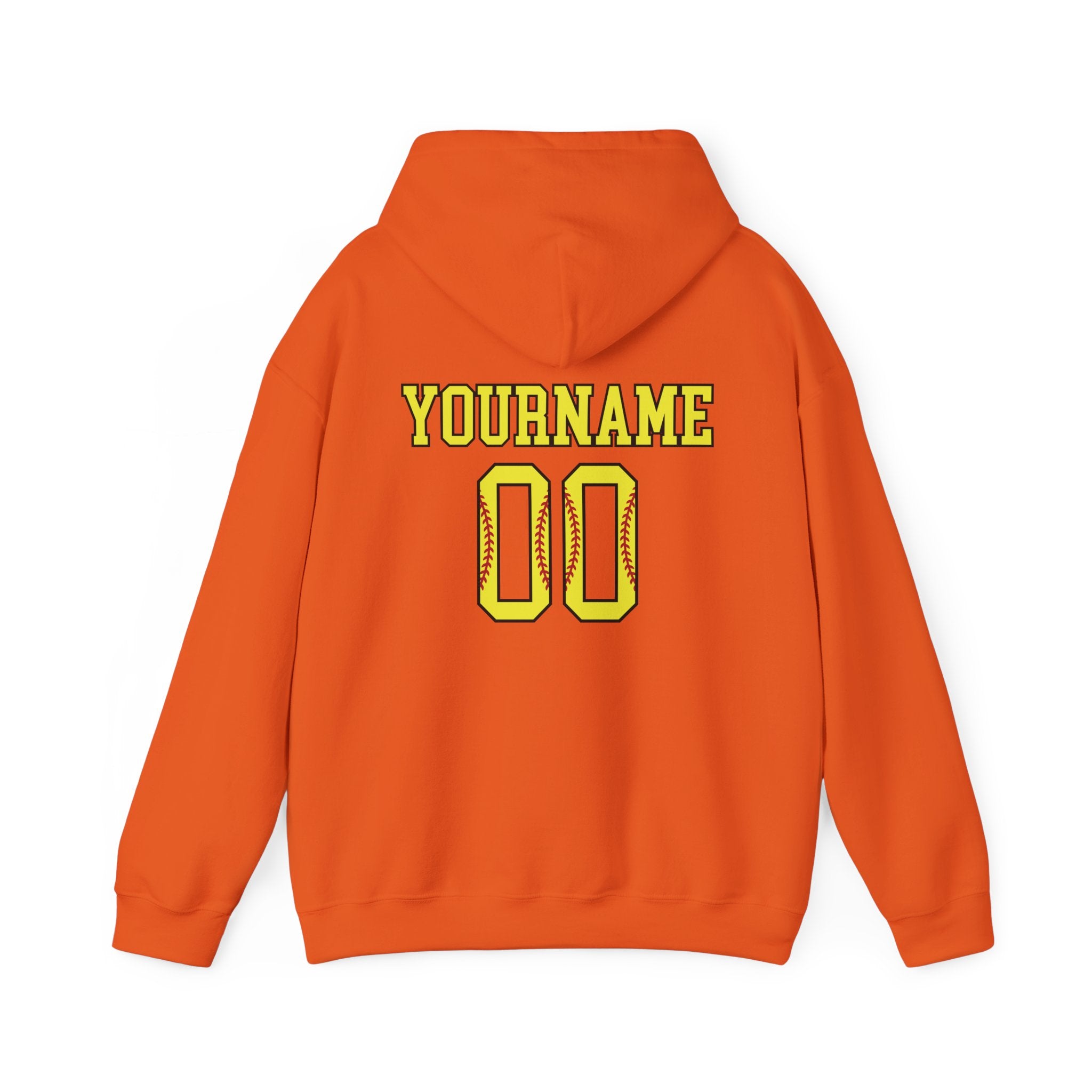 Custom Softball Team, Name & Number Hoodie