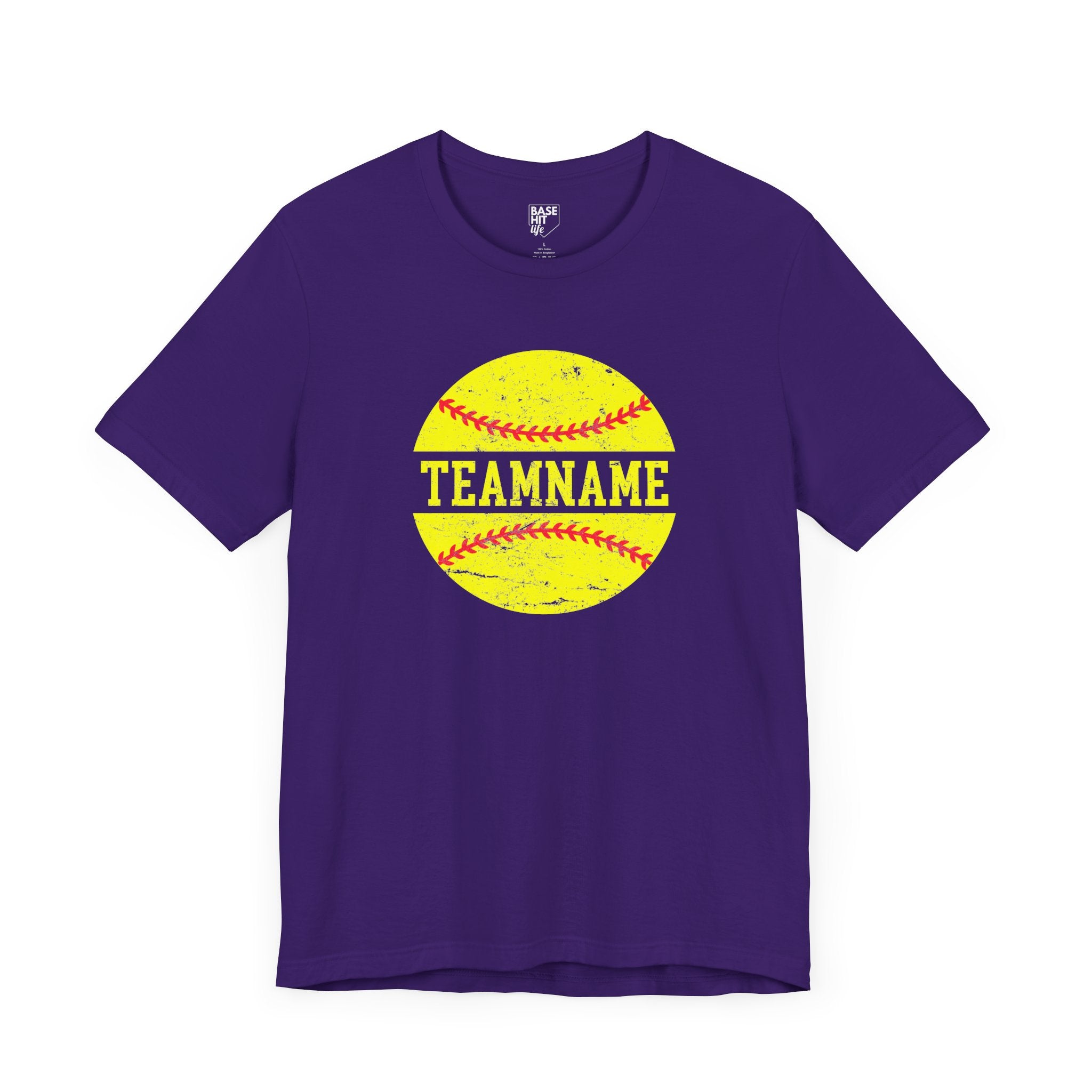Custom Softball Team, Name & Number T-Shirt
