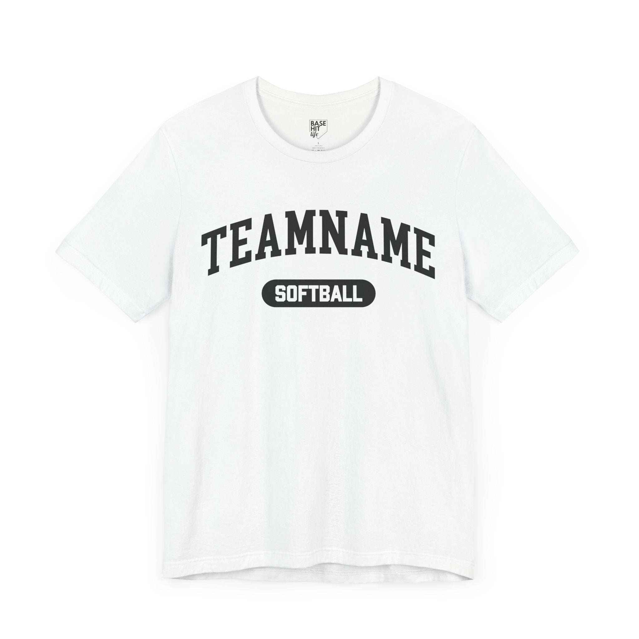 Custom Softball Team, Name & Number T-Shirt