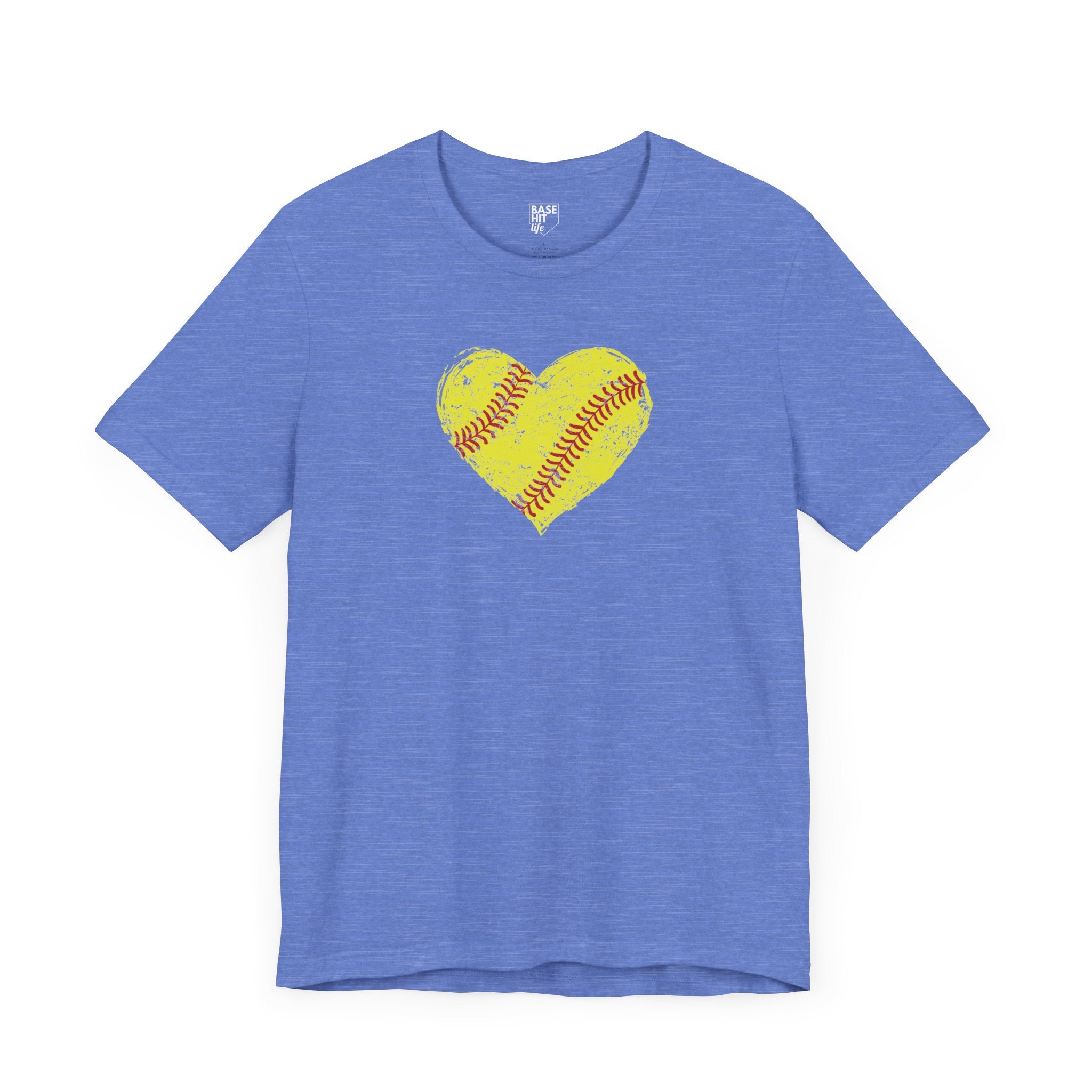Softball Heart Short Sleeve Tee