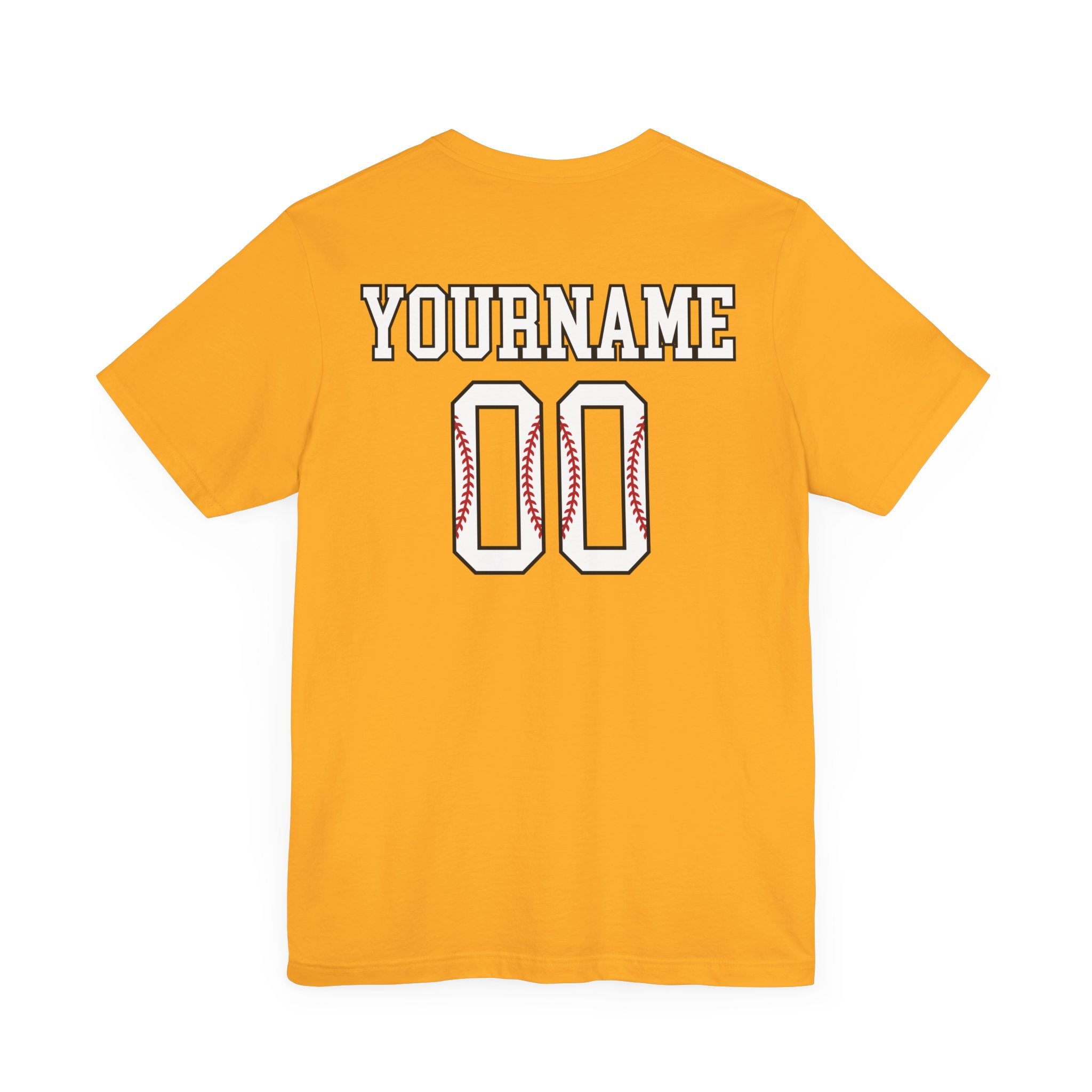 Custom Baseball Player Name & Number T-Shirt