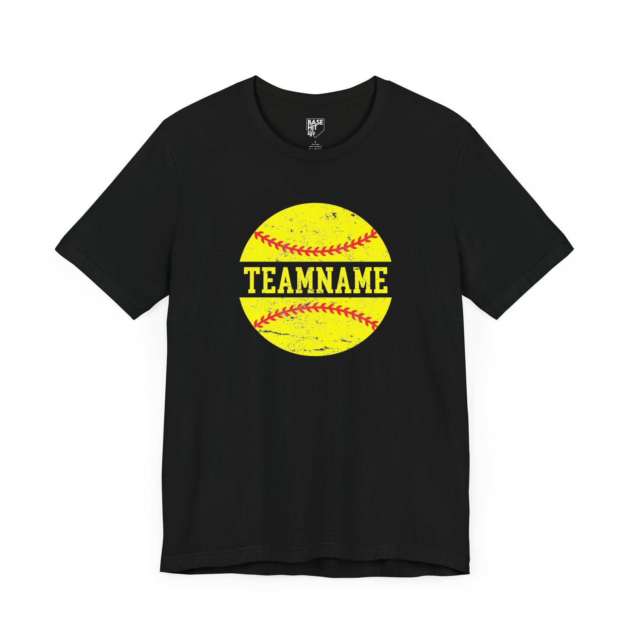 Custom Softball Team, Name & Number T-Shirt