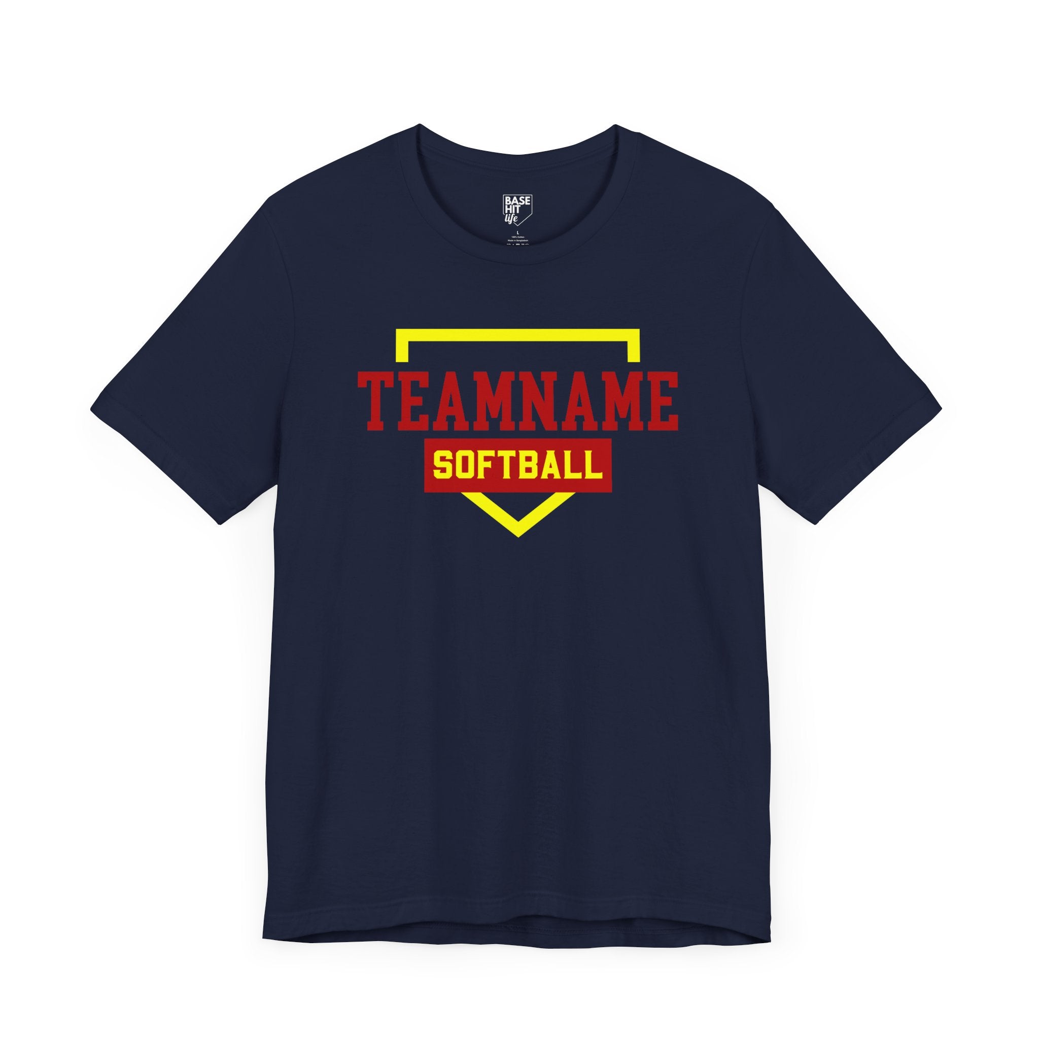 Custom Softball Team, Name & Number T-Shirt