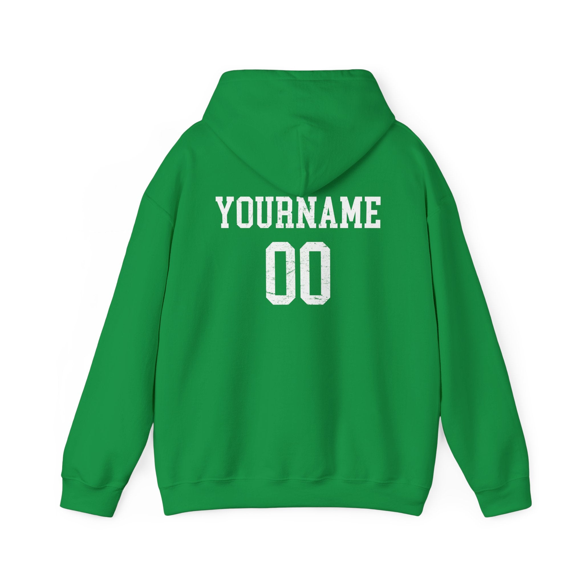 Custom Baseball Heart Player Name & Number Hoodie