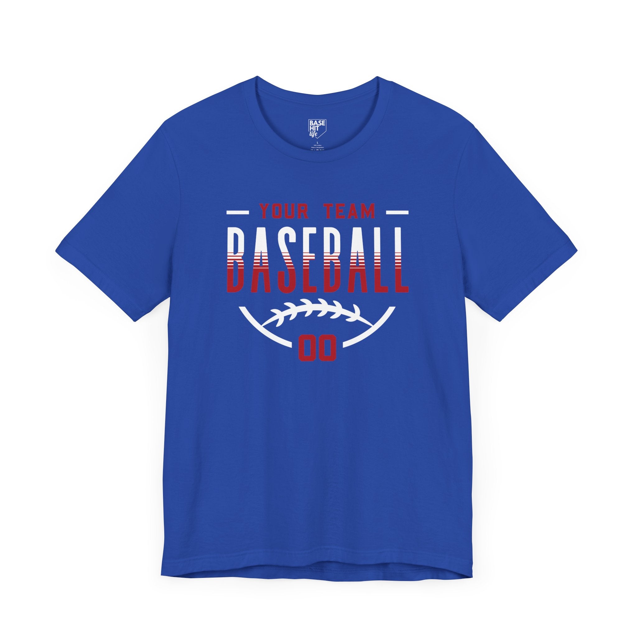 Custom Baseball Team Name & Number T-Shirt