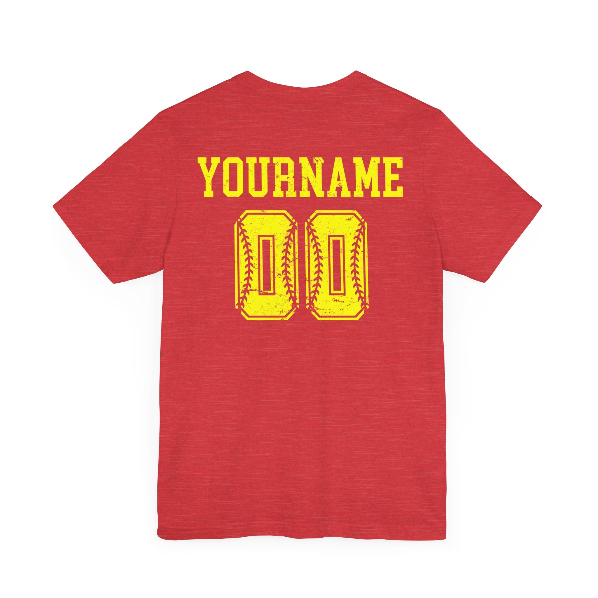 Custom Softball Team, Name & Number T-Shirt
