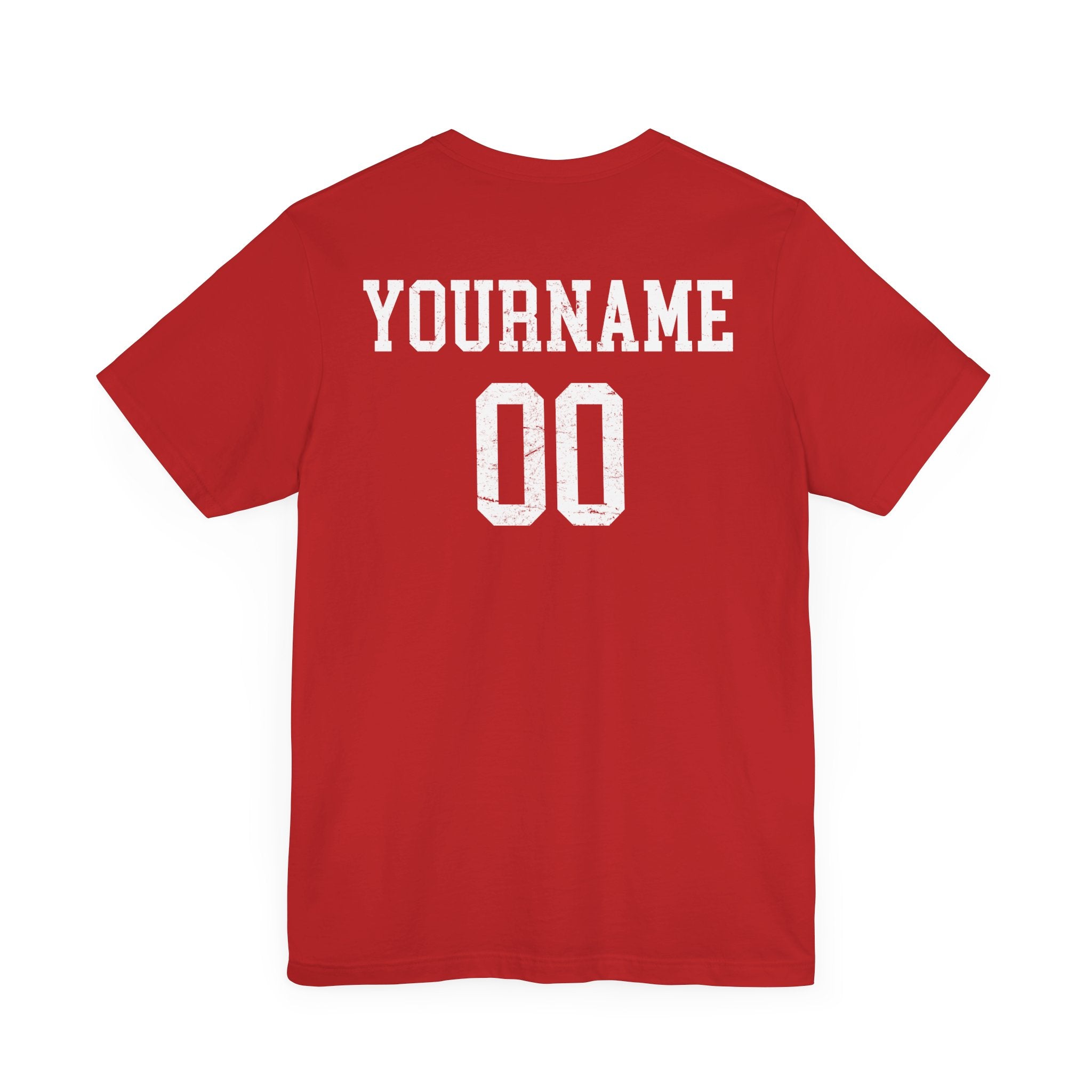 Custom Softball Player Name & Number T-Shirt