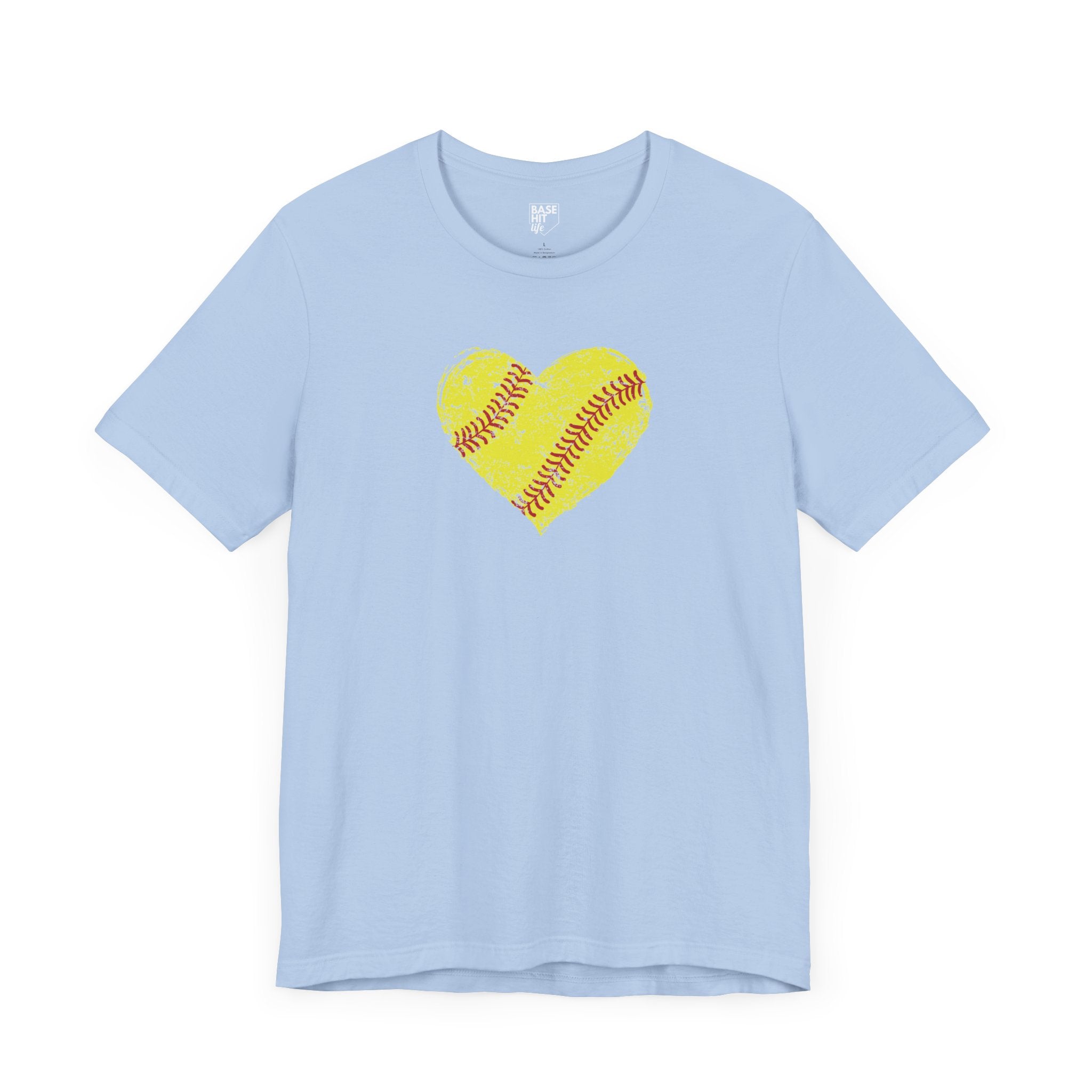 Softball Heart Short Sleeve Tee