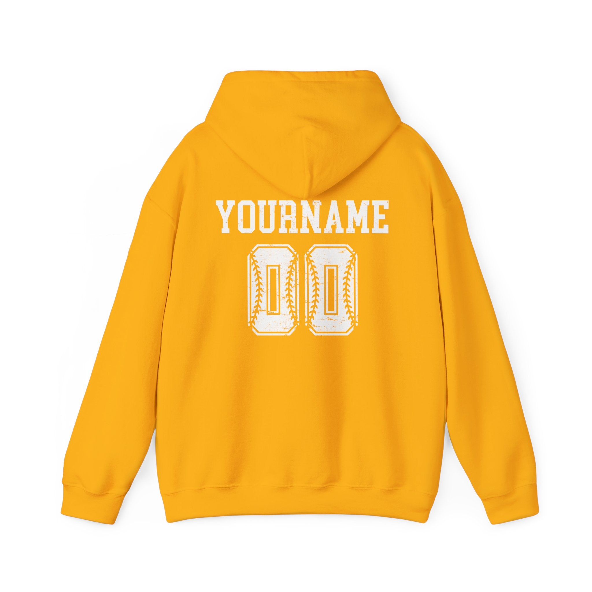 Custom Baseball Team, Name & Number Hoodie