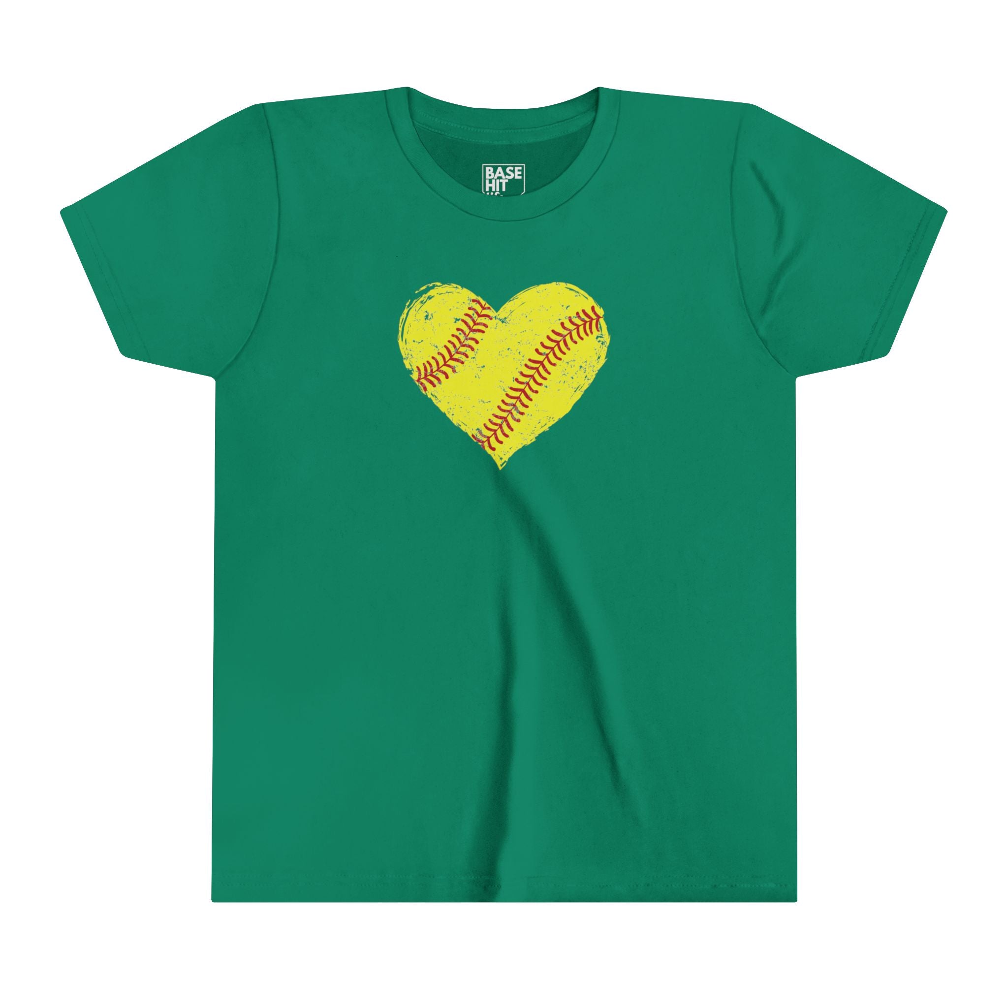 Youth Softball Heart T-Shirt