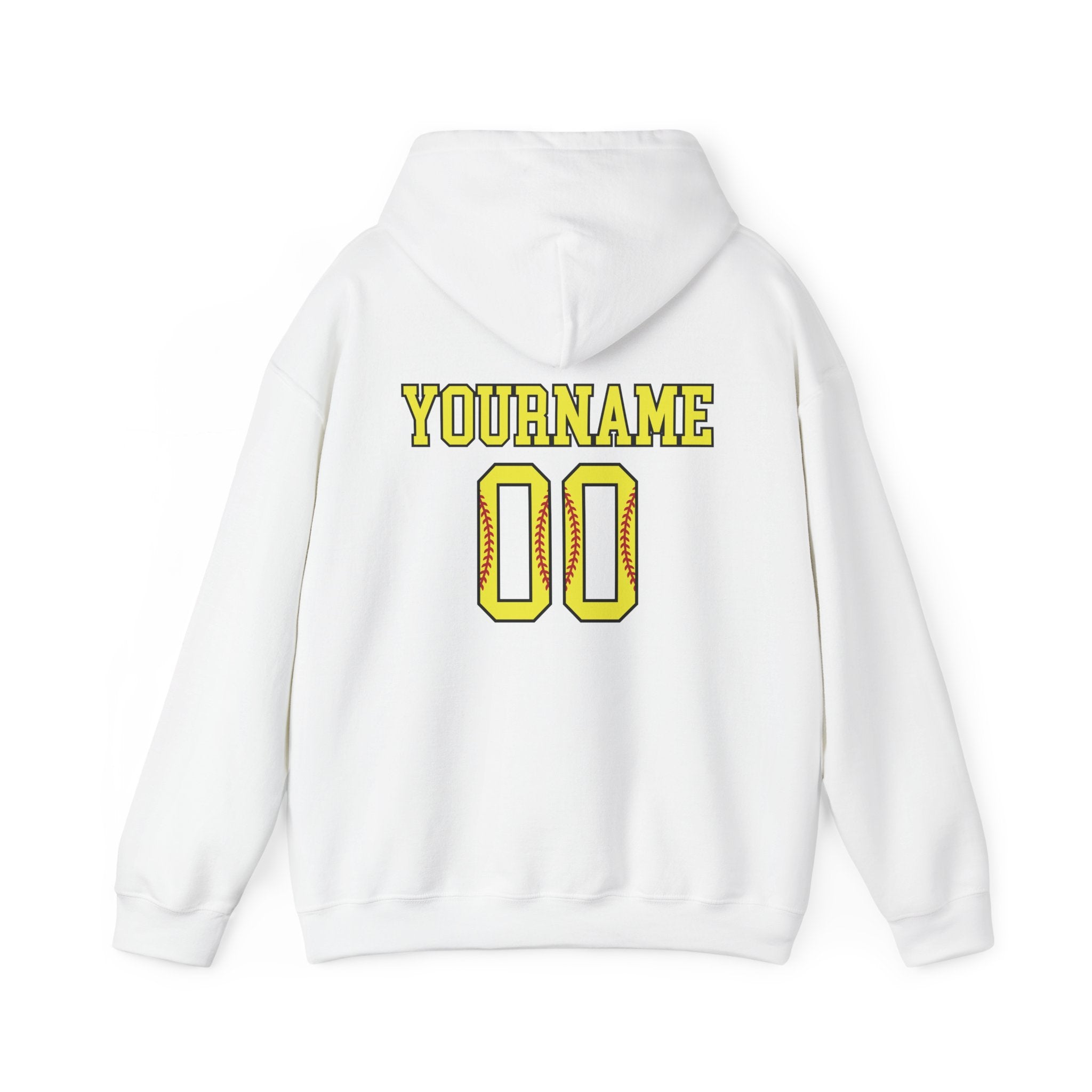 Custom Softball Team, Name & Number Hoodie