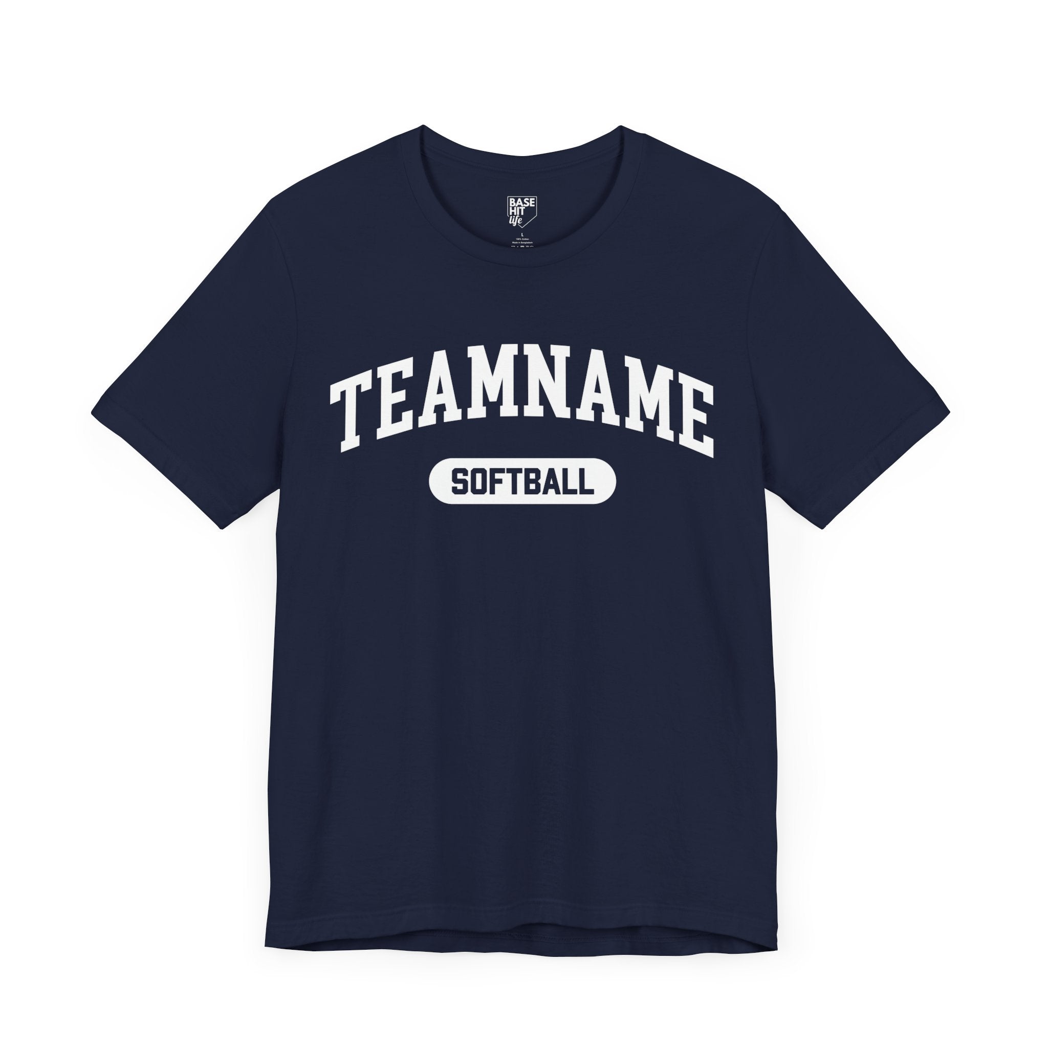 Custom Softball Team, Name & Number T-Shirt