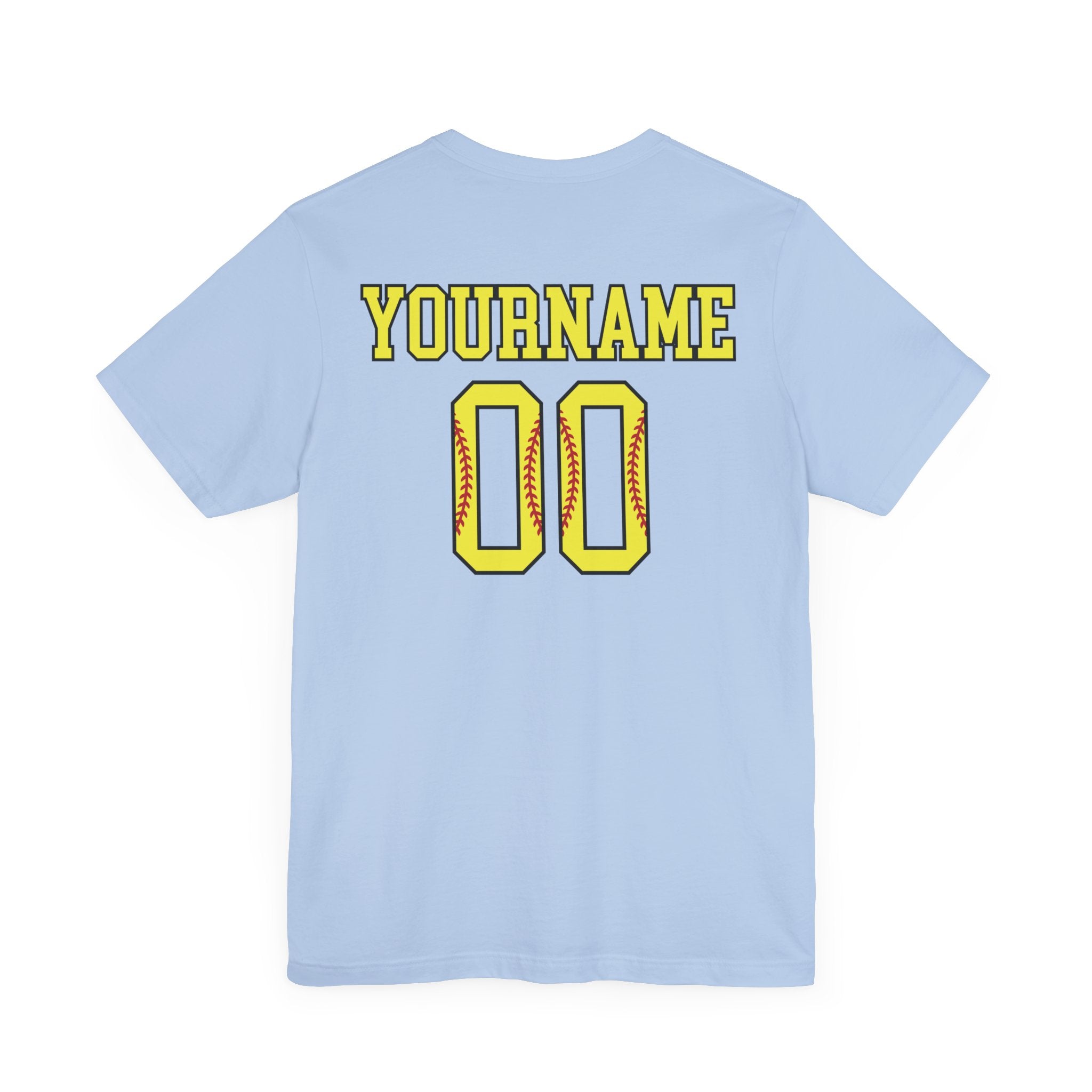 Custom Softball Player Name & Number T-Shirt