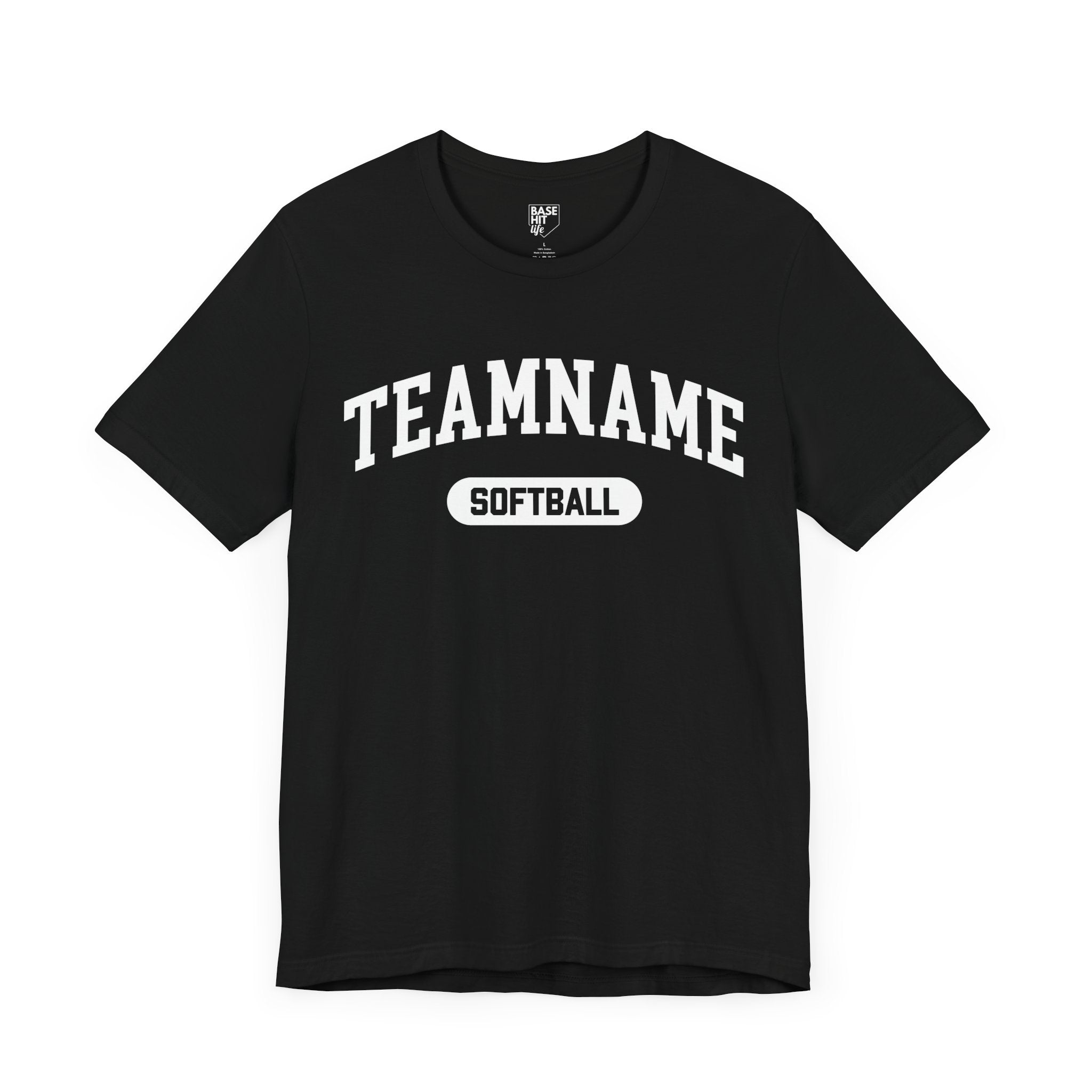 Custom Softball Team, Name & Number T-Shirt