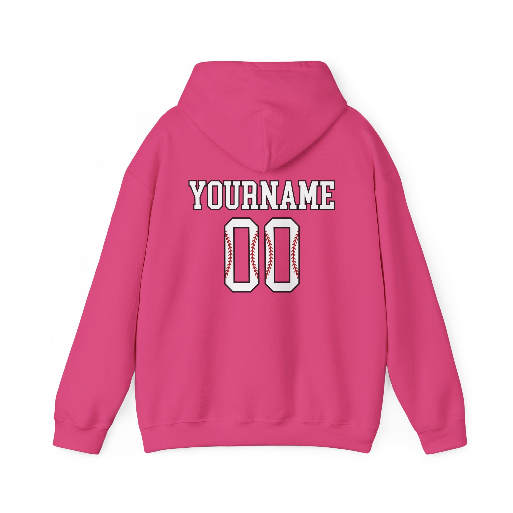 Custom Baseball Team, Name & Number Hoodie