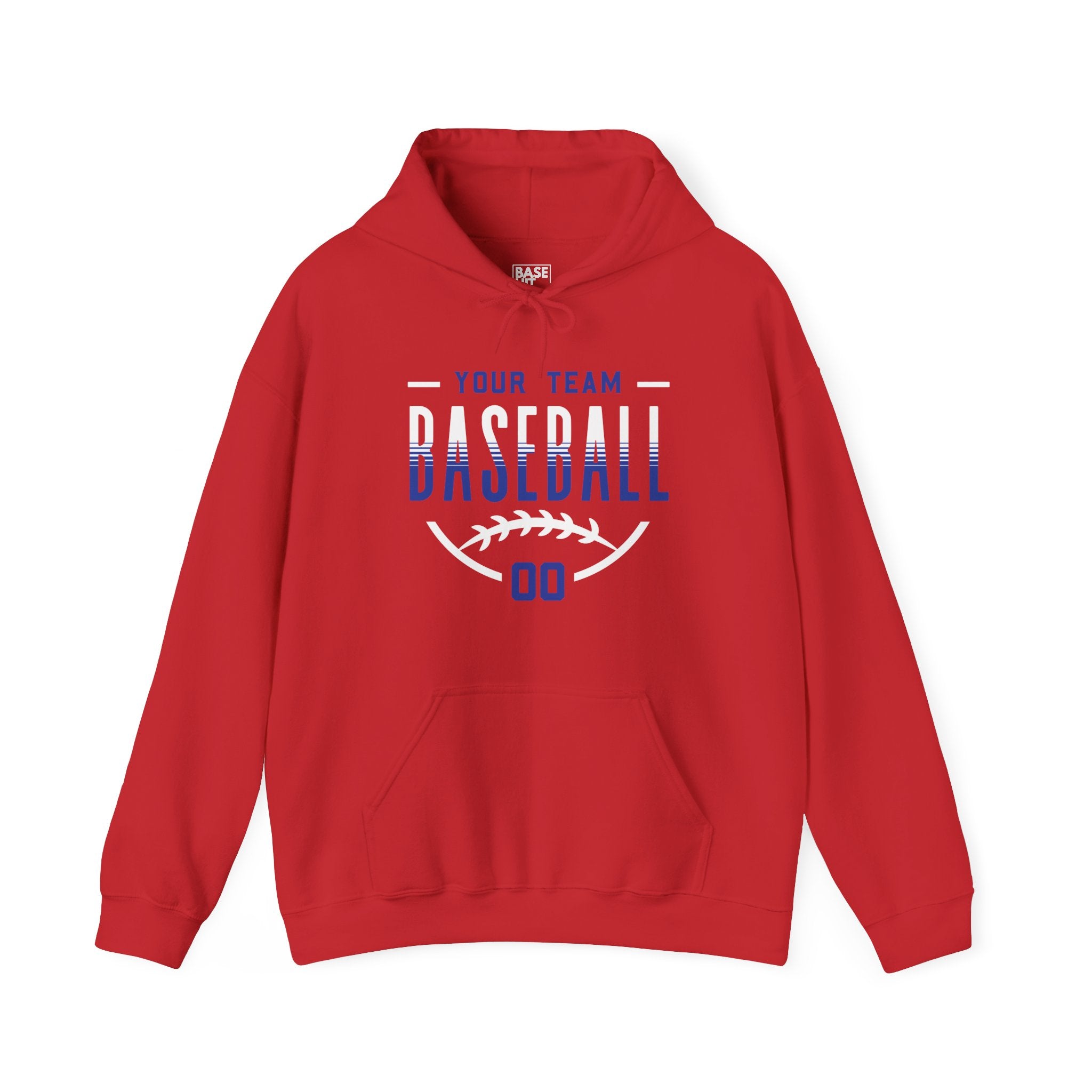 Custom Baseball Team, Name & Number Hoodie