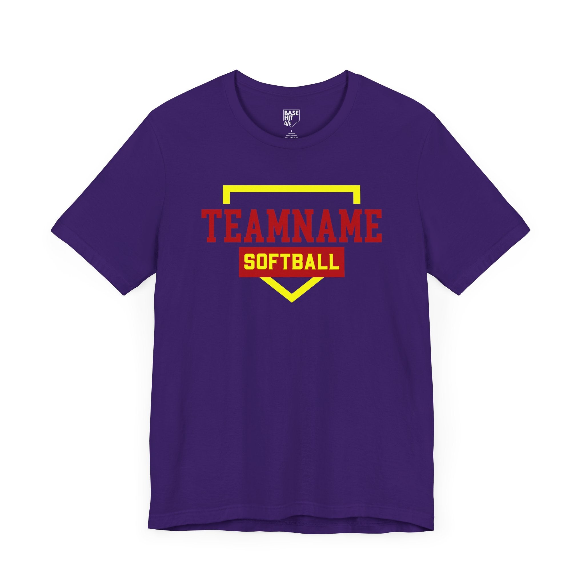 Custom Softball Team, Name & Number T-Shirt