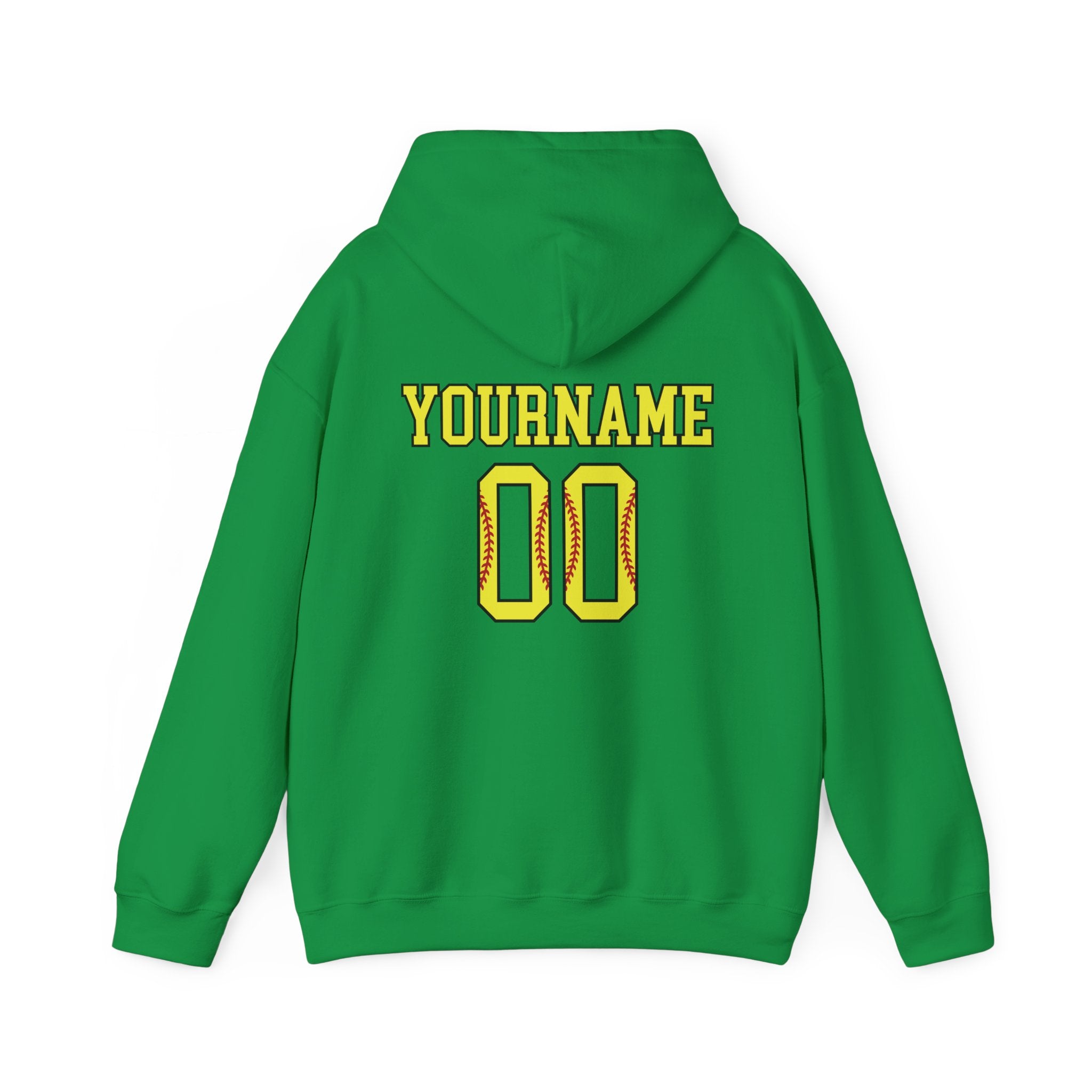 Custom Softball Team, Name & Number Hoodie