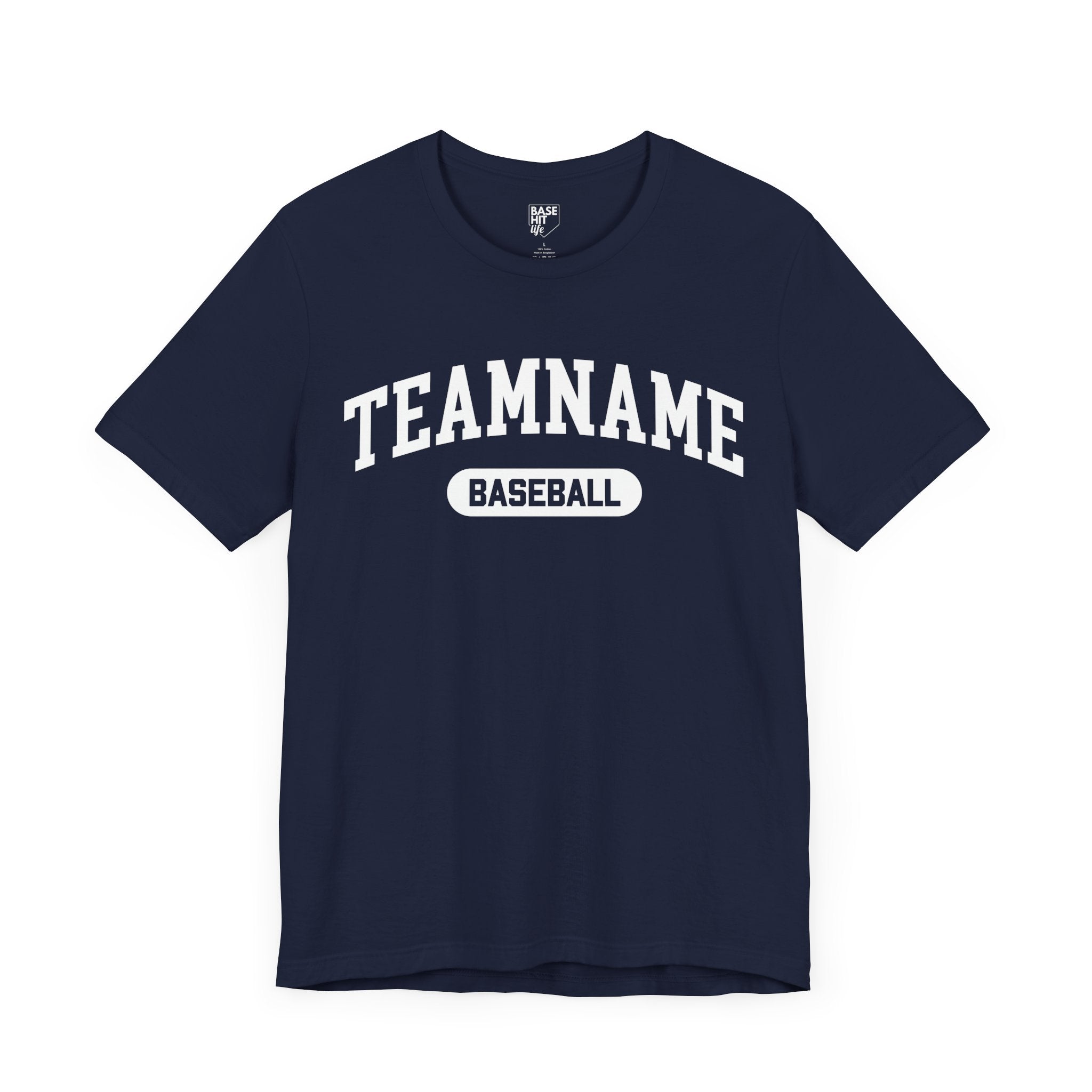 Custom Baseball Team, Name & Number T-Shirt