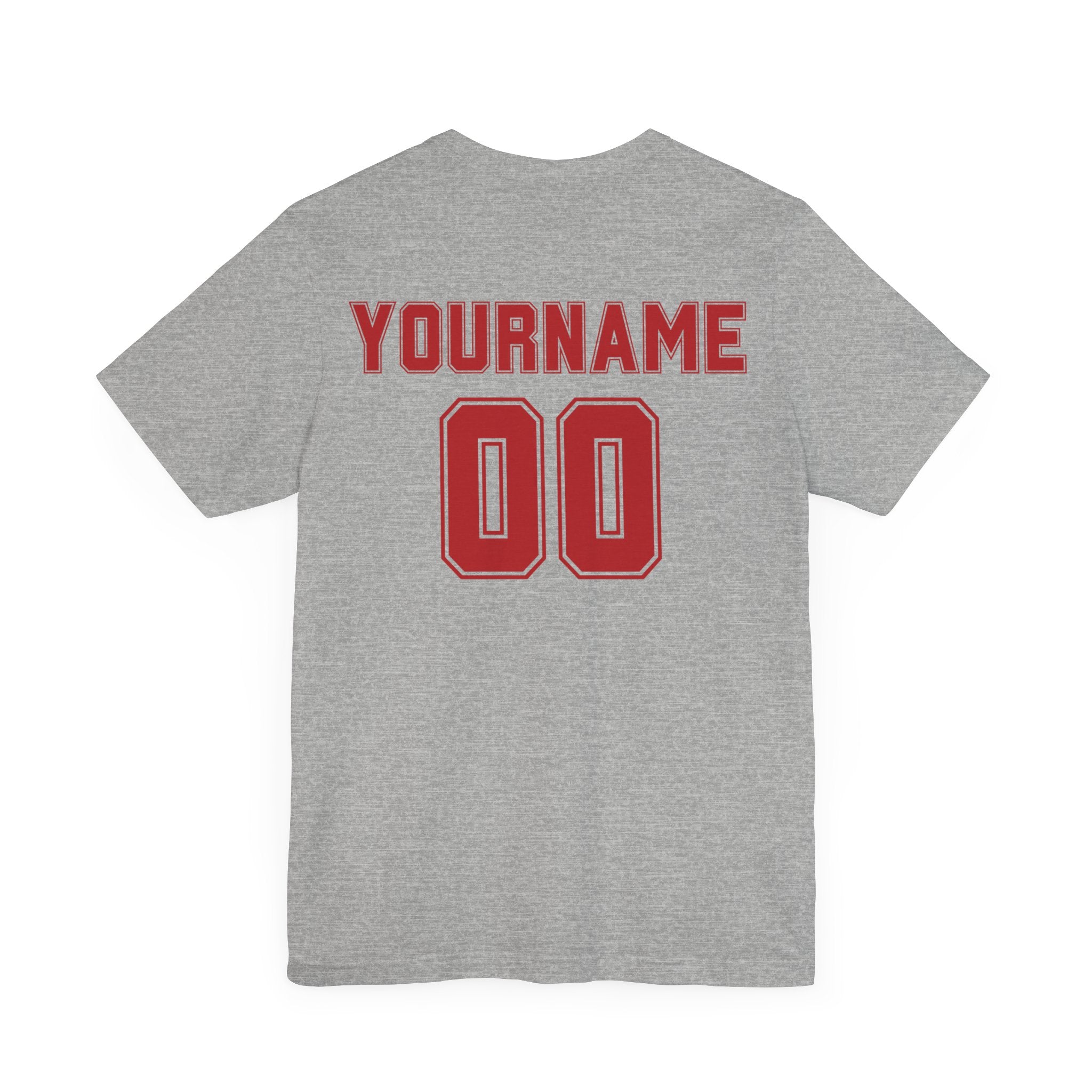 Custom Baseball-Softball Player Name and Number T-Shirt