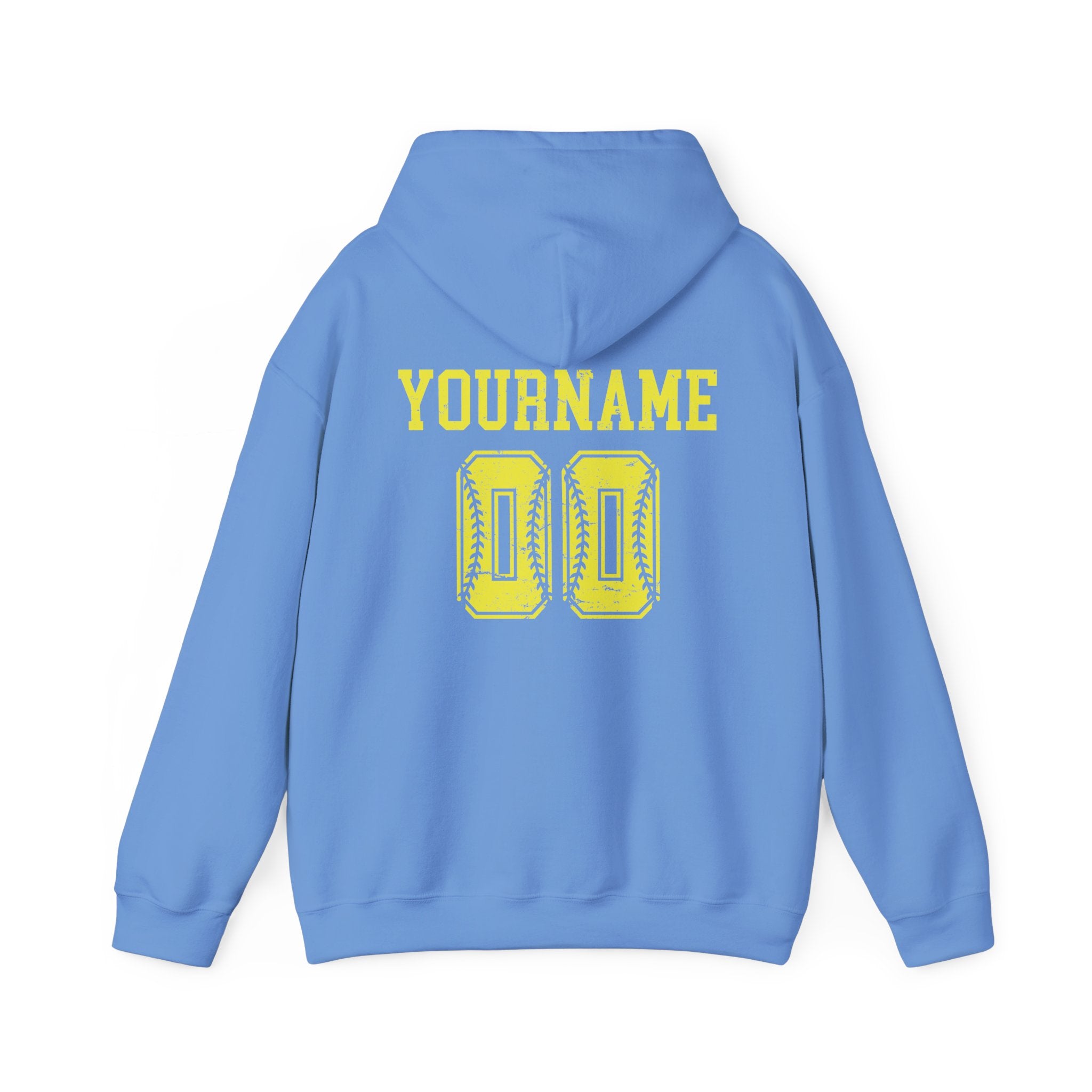 Custom Softball Team, Name & Number Hoodie