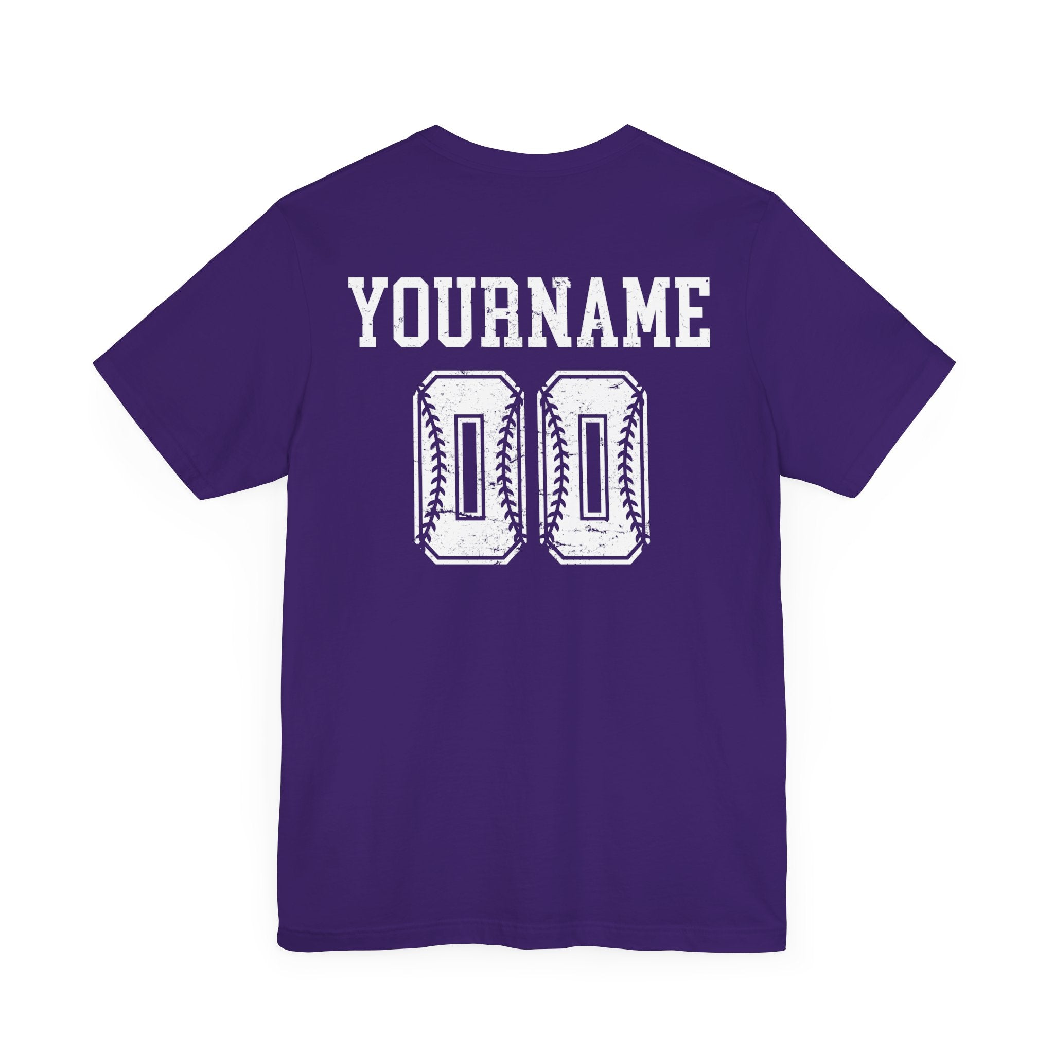 Custom Baseball Team, Name & Number T-Shirt