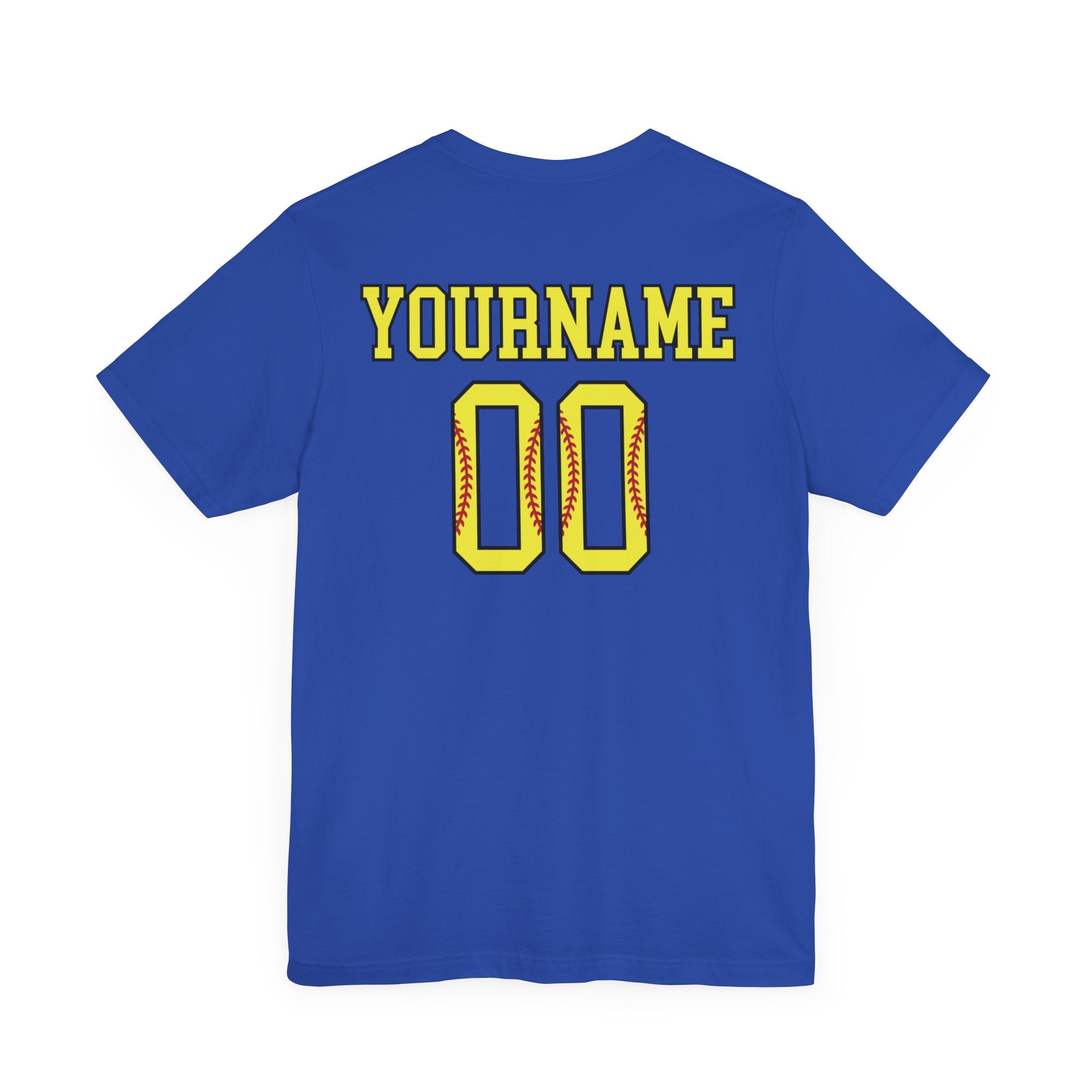 Custom Softball Player Name & Number T-Shirt