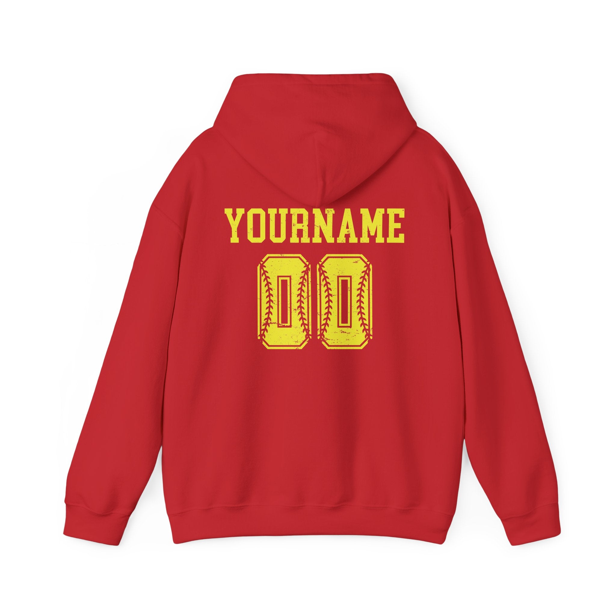 Custom Softball Team, Name & Number Hoodie