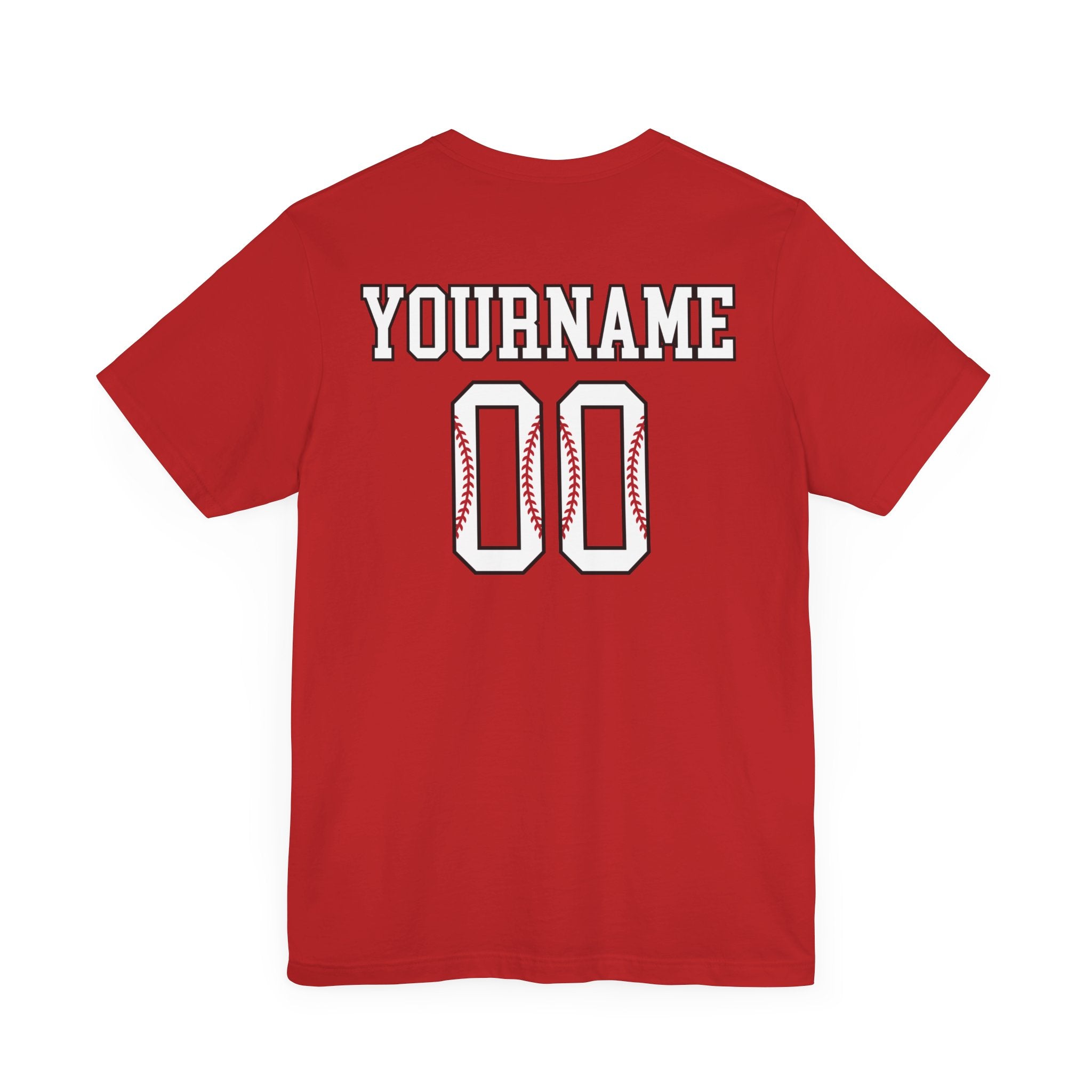 Custom Baseball Player Name & Number T-Shirt