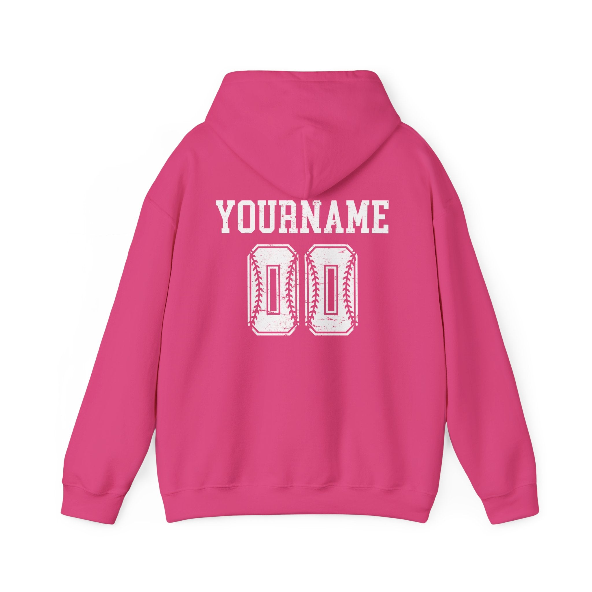 Custom Baseball Team, Name & Number Hoodie