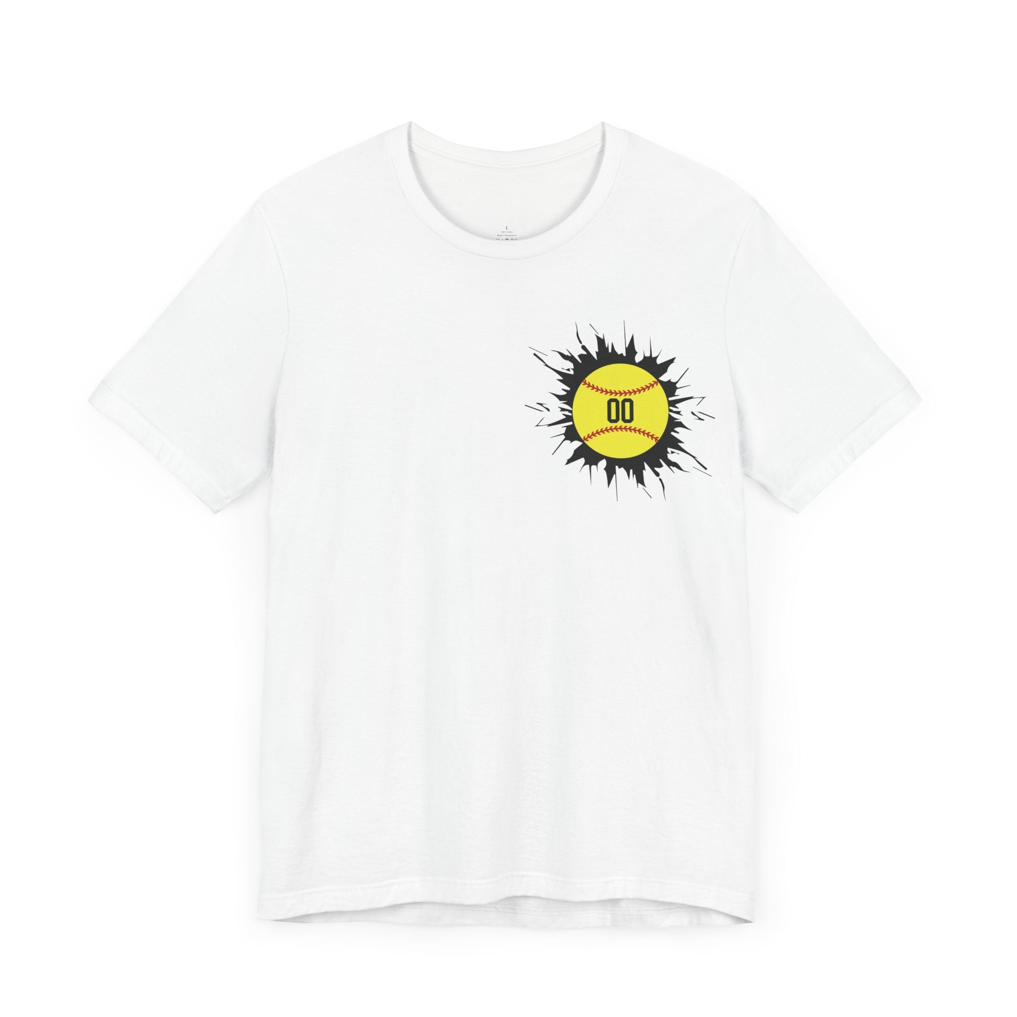 Custom Softball Player Name & Number T-Shirt