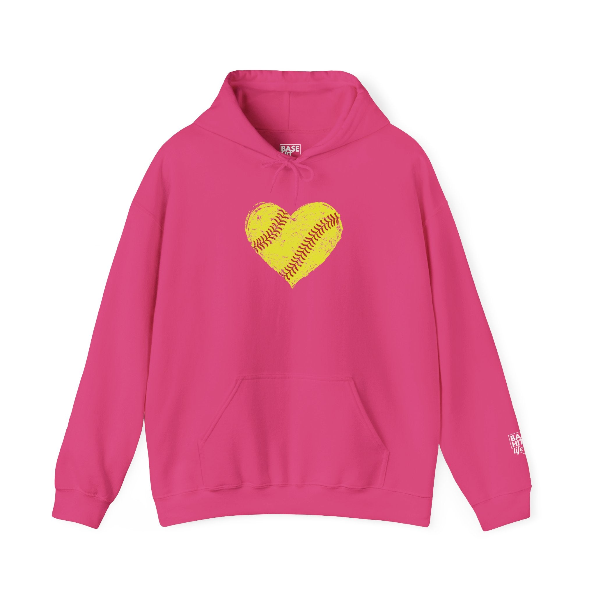 Softball Heart Hoodie
