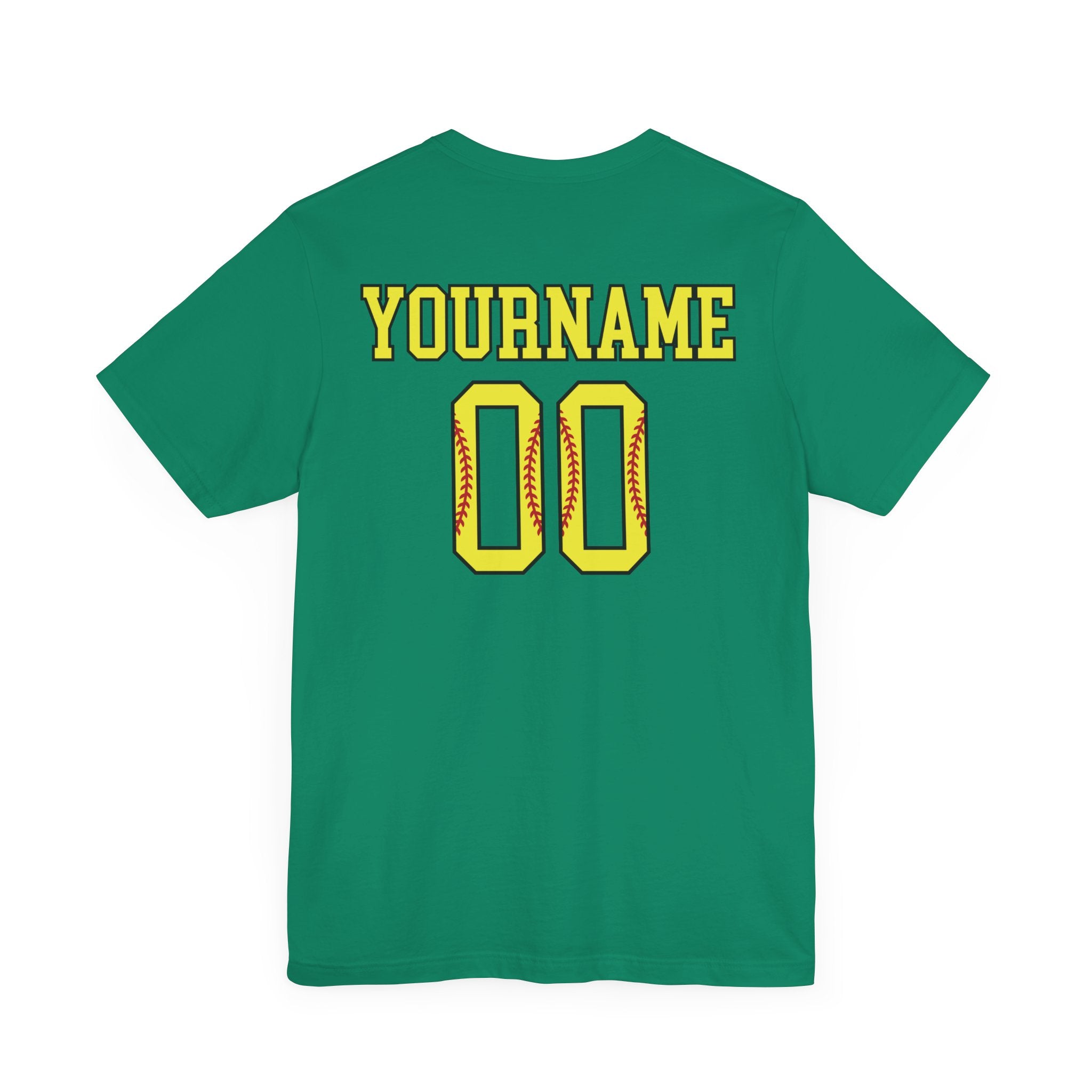 Custom Softball Player Name & Number T-Shirt