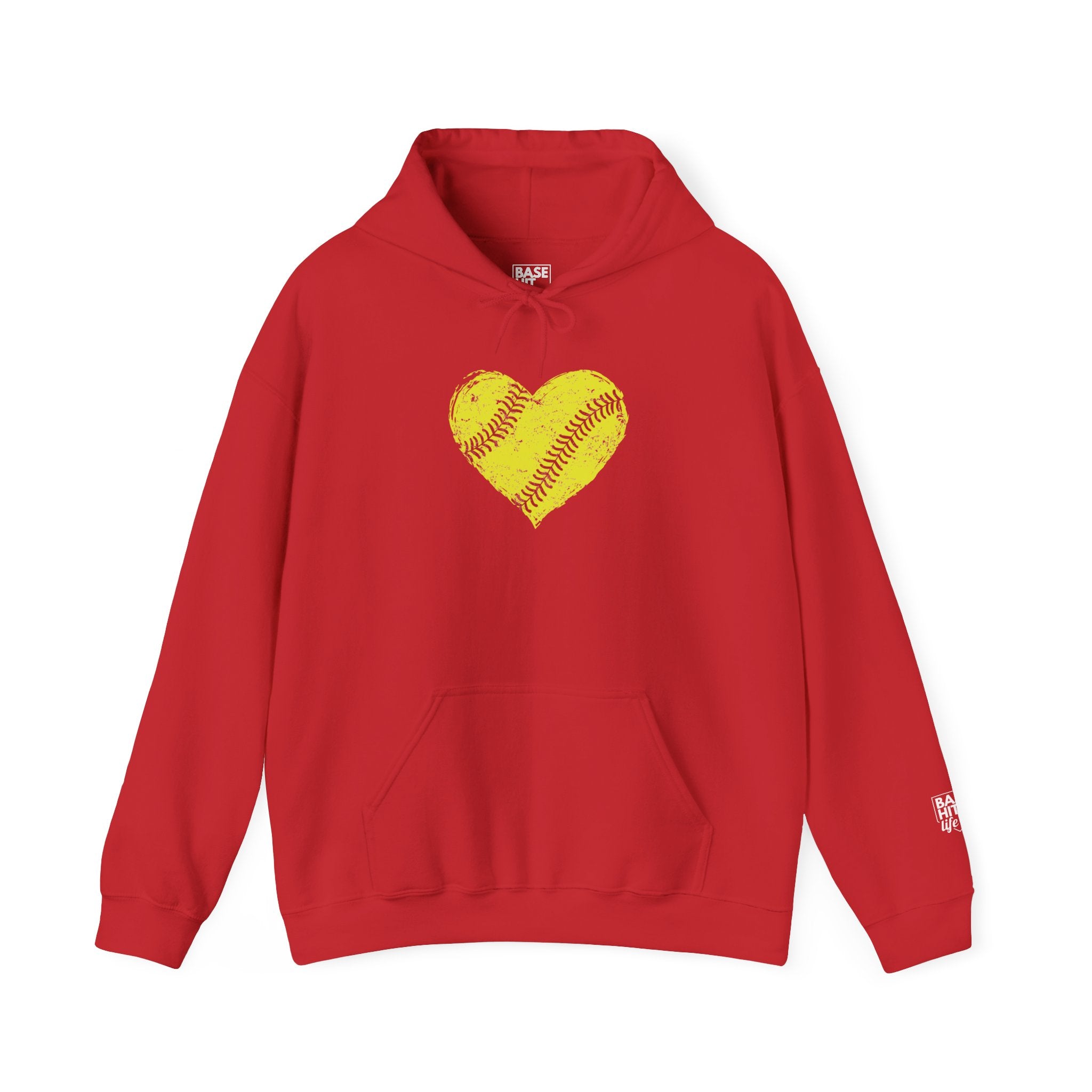 Softball Heart Hoodie