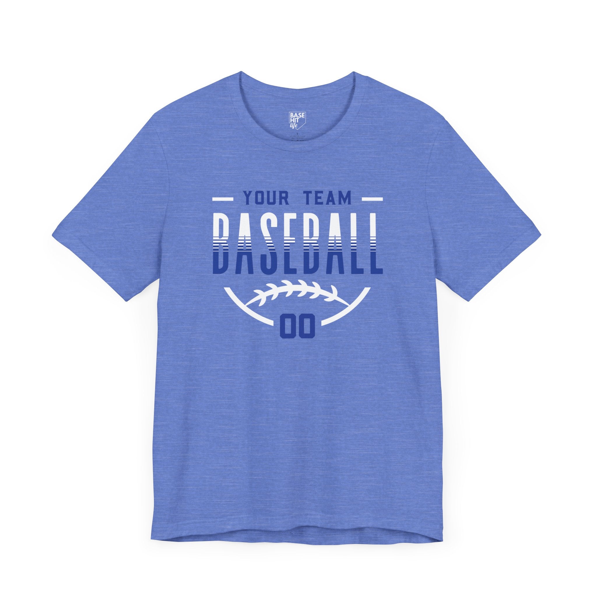Custom Baseball Team Name & Number T-Shirt