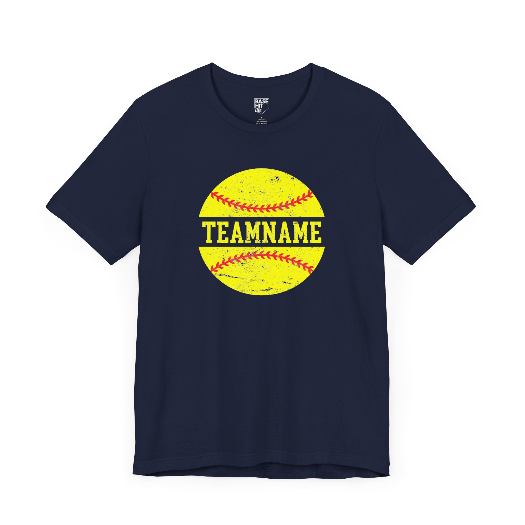 Custom Softball Team, Name & Number T-Shirt