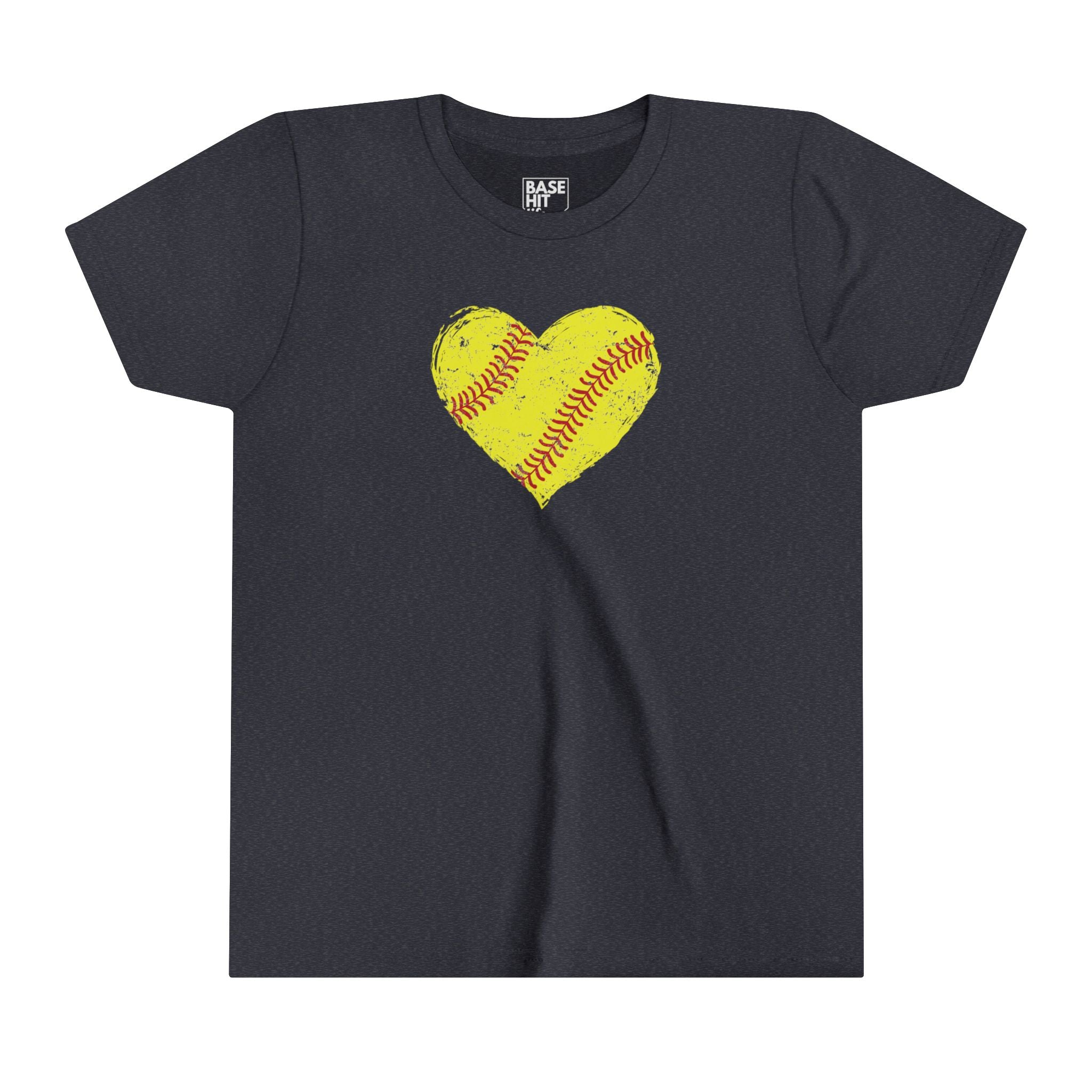 Youth Softball Heart T-Shirt