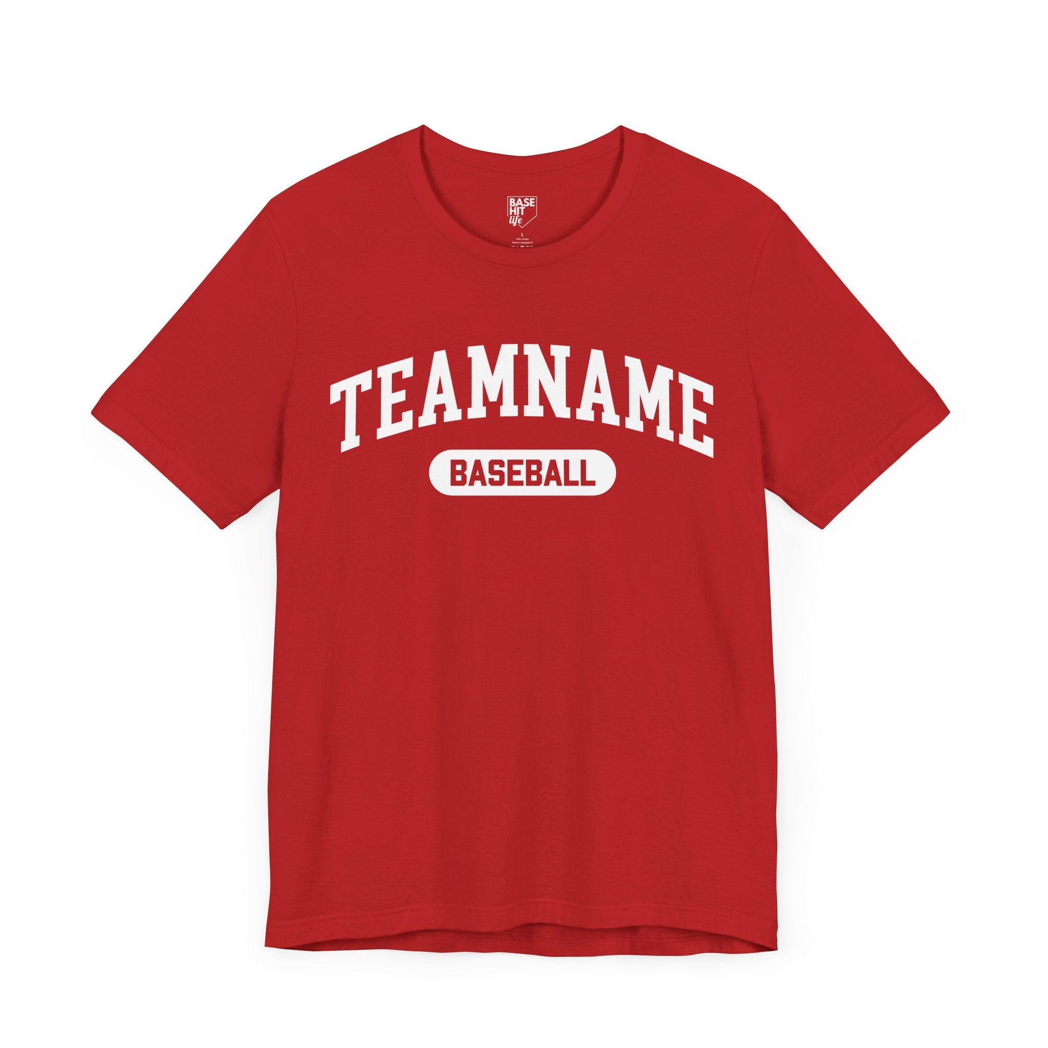 Custom Baseball Team, Name & Number T-Shirt