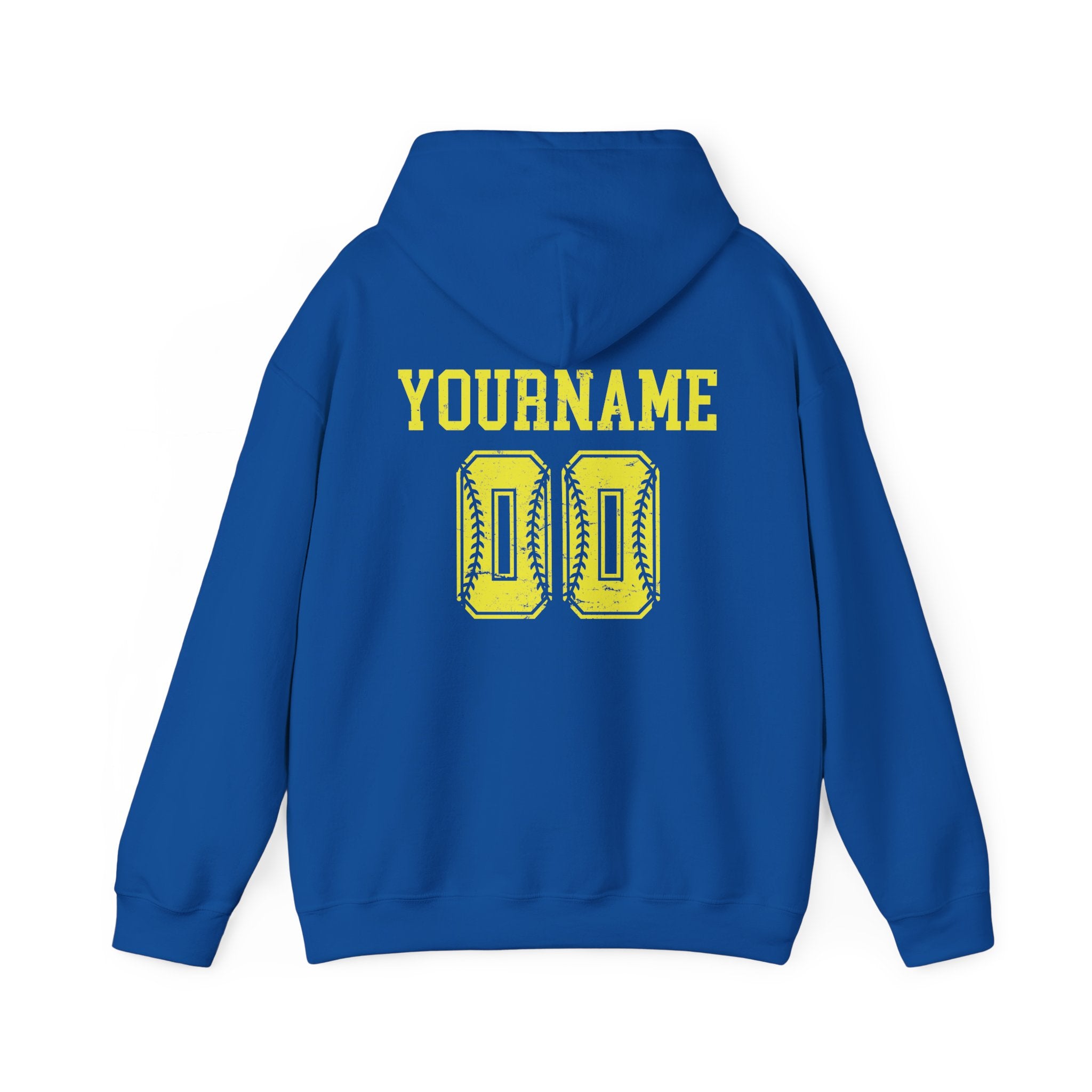 Custom Softball Team, Name & Number Hoodie