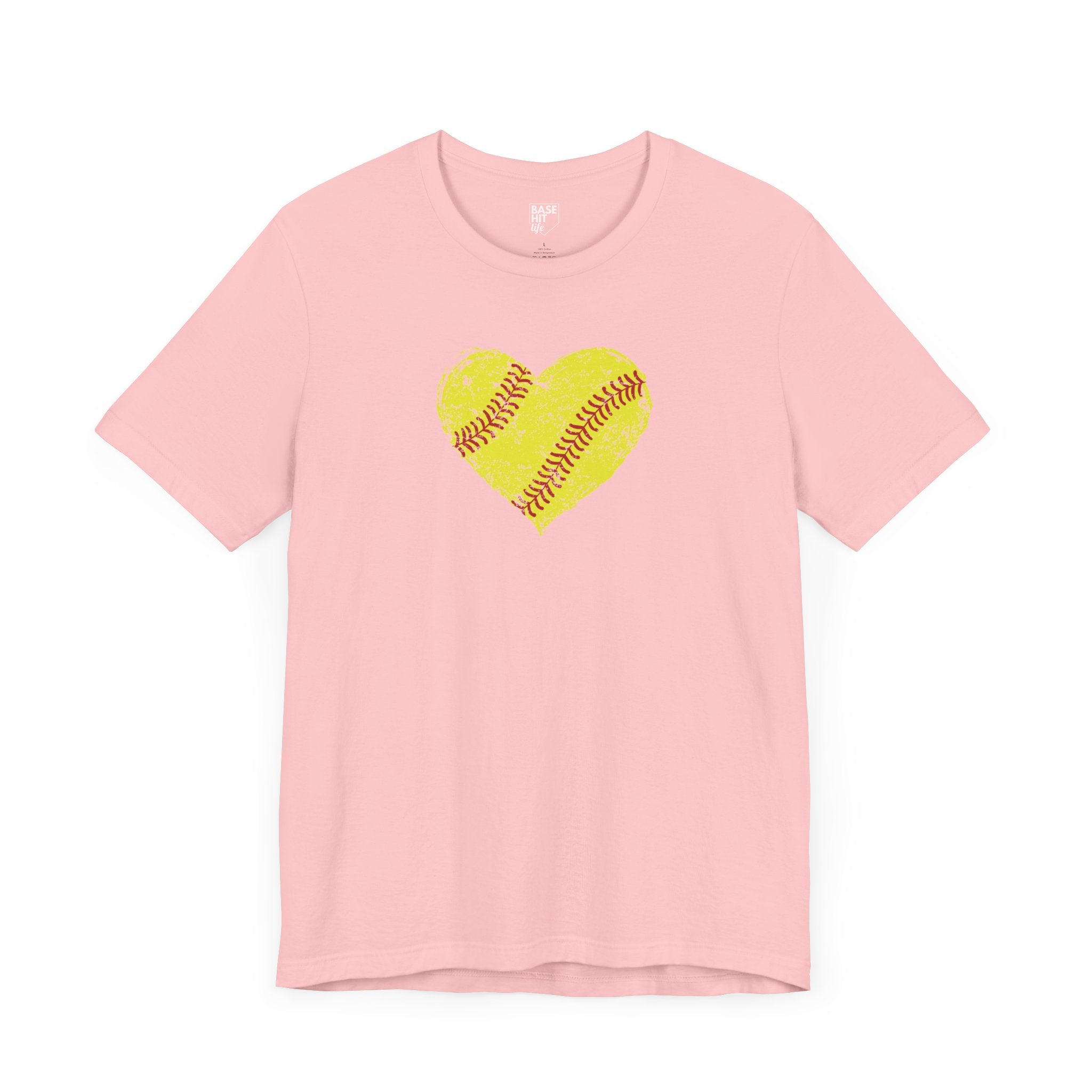 Softball Heart Short Sleeve Tee