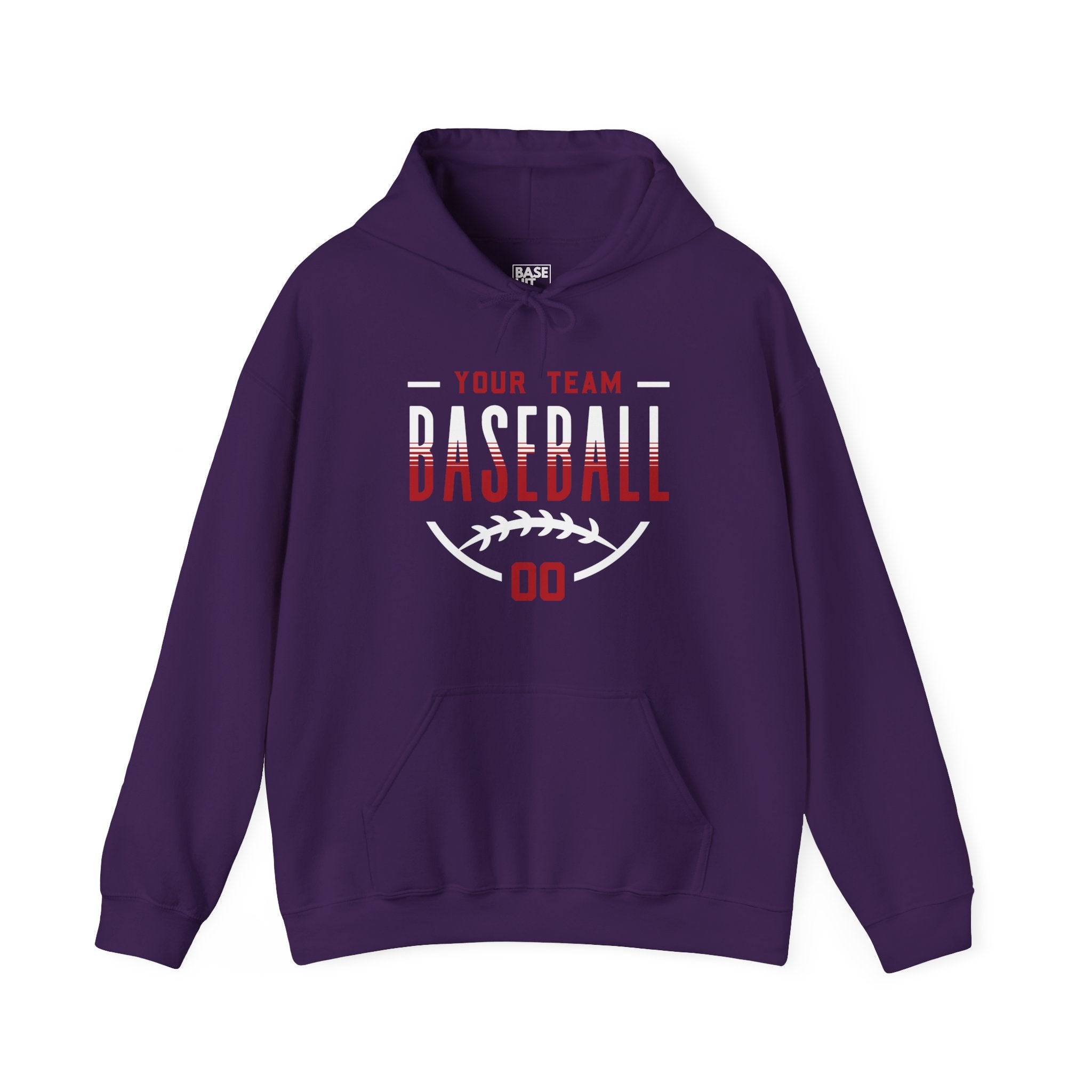 Custom Baseball Team, Name & Number Hoodie
