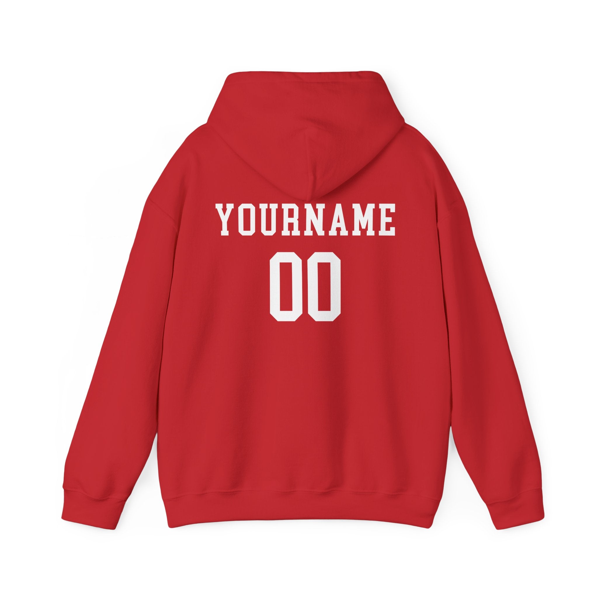 Custom Softball Team, Name & Number Hoodie